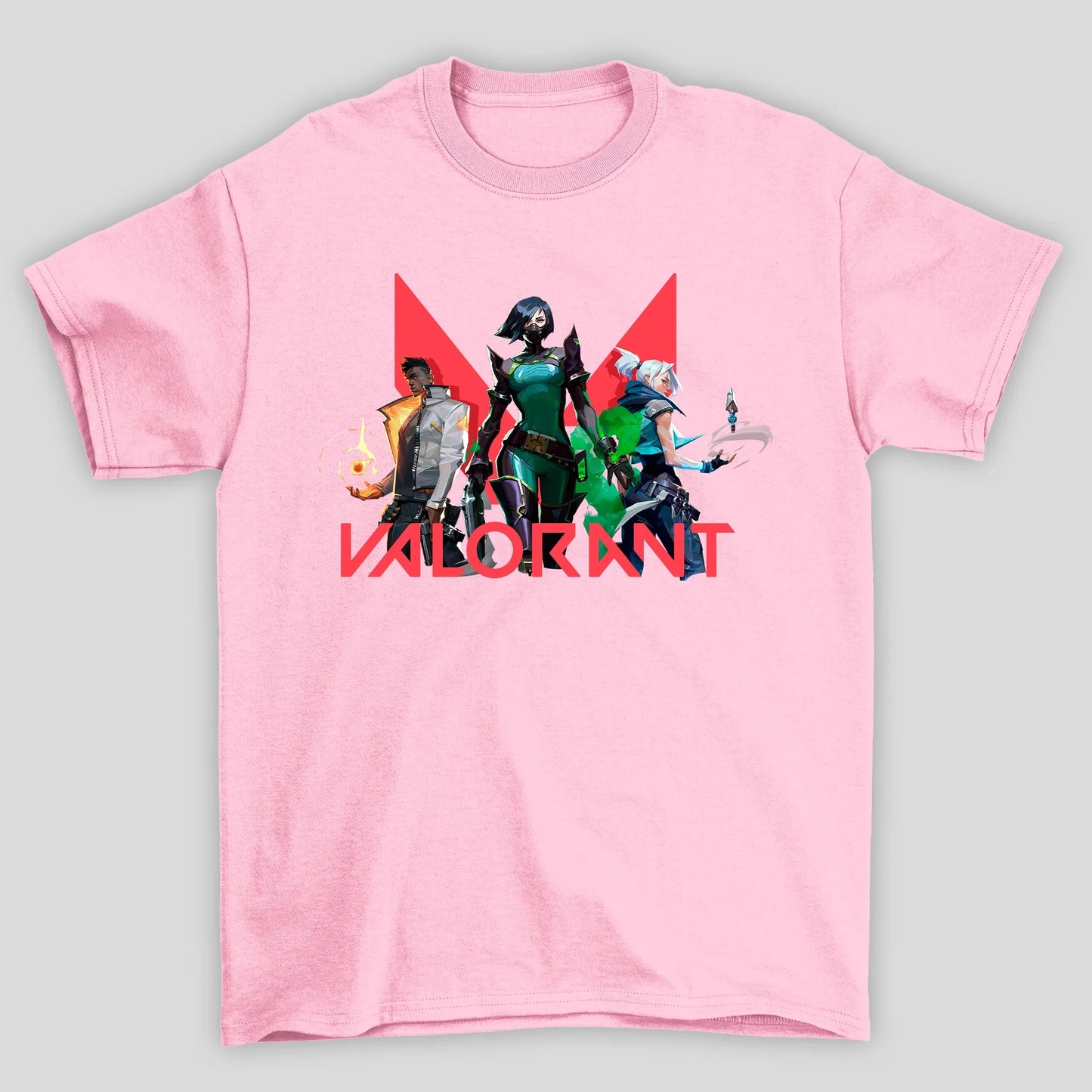 Camiseta Básica Unissex Logo Personagens Valorant