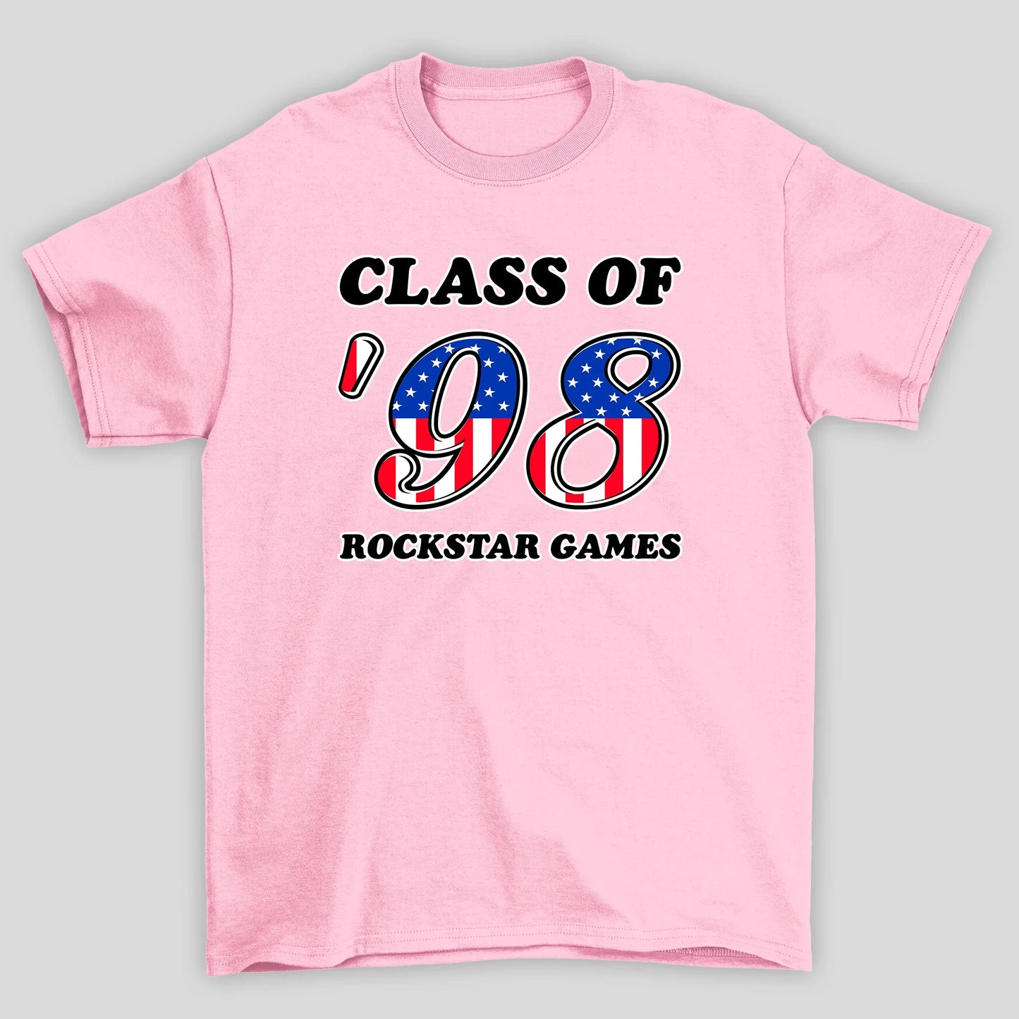 Camiseta Básica Unissex GTA Class Of 98 Rockstar Games