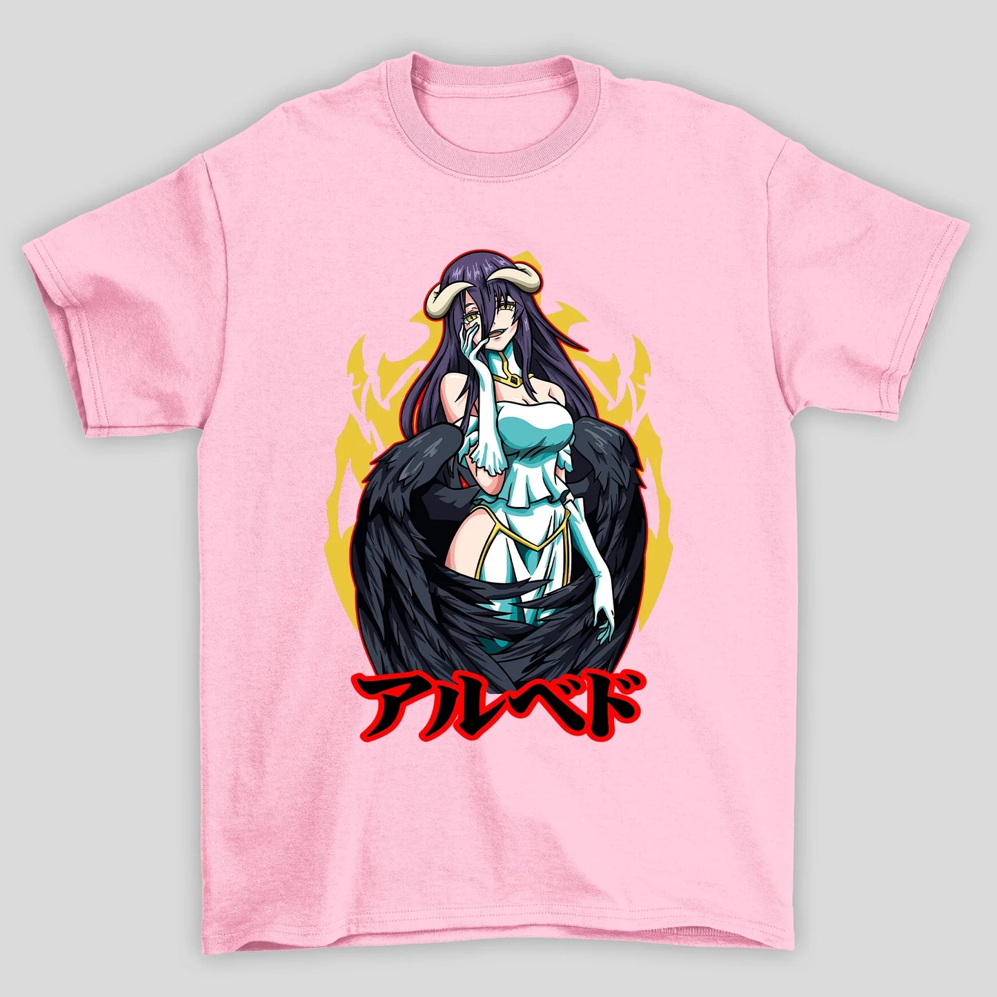 Camiseta Básica Unissex Overlord Albedo Kanji