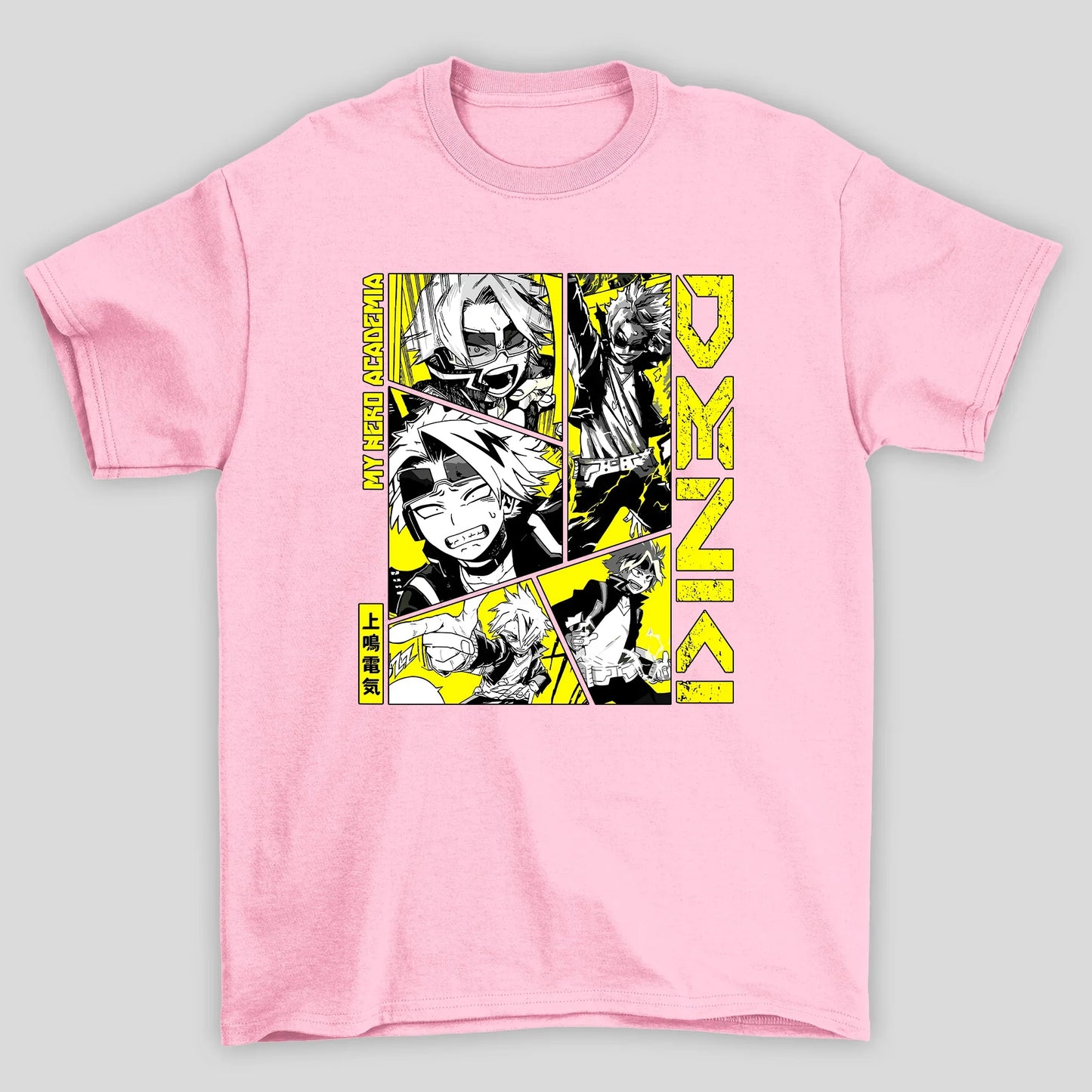 Camiseta Básica Unissex Denki Colagem Boku No Hero