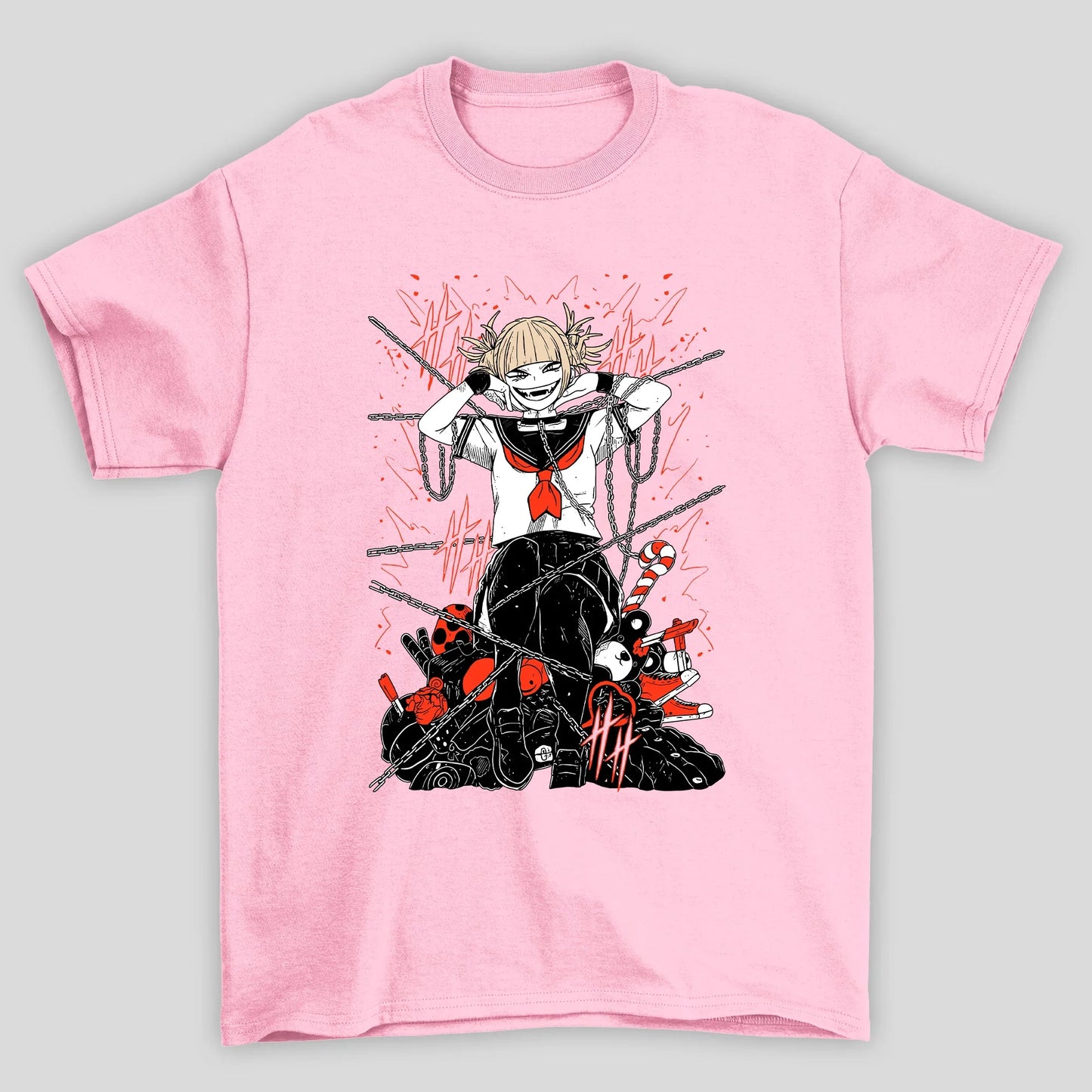 Camiseta Básica Unissex Himiko Toga Correntes Boku No Hero