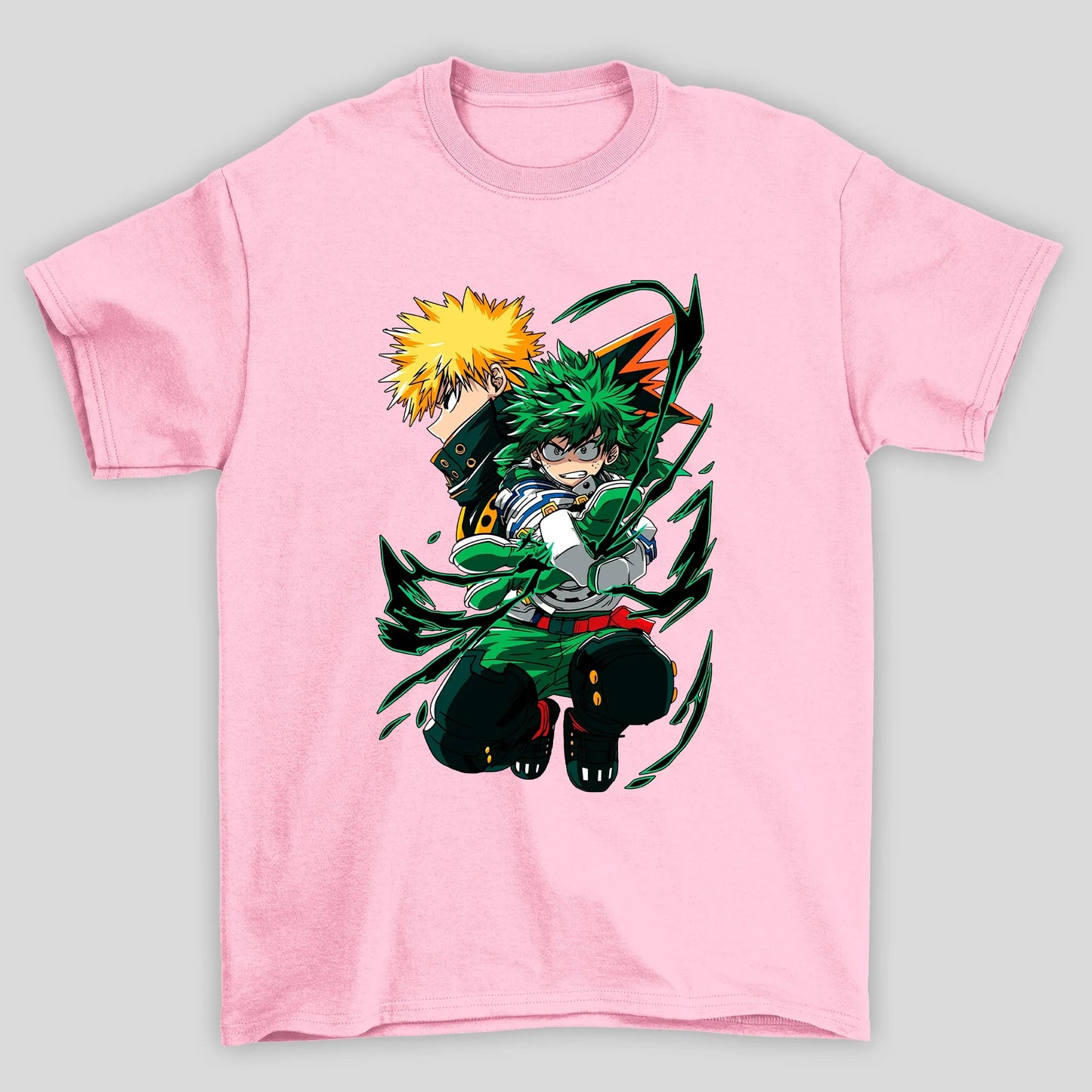 Camiseta Básica Unissex Bakugo Deku Boku No Hero