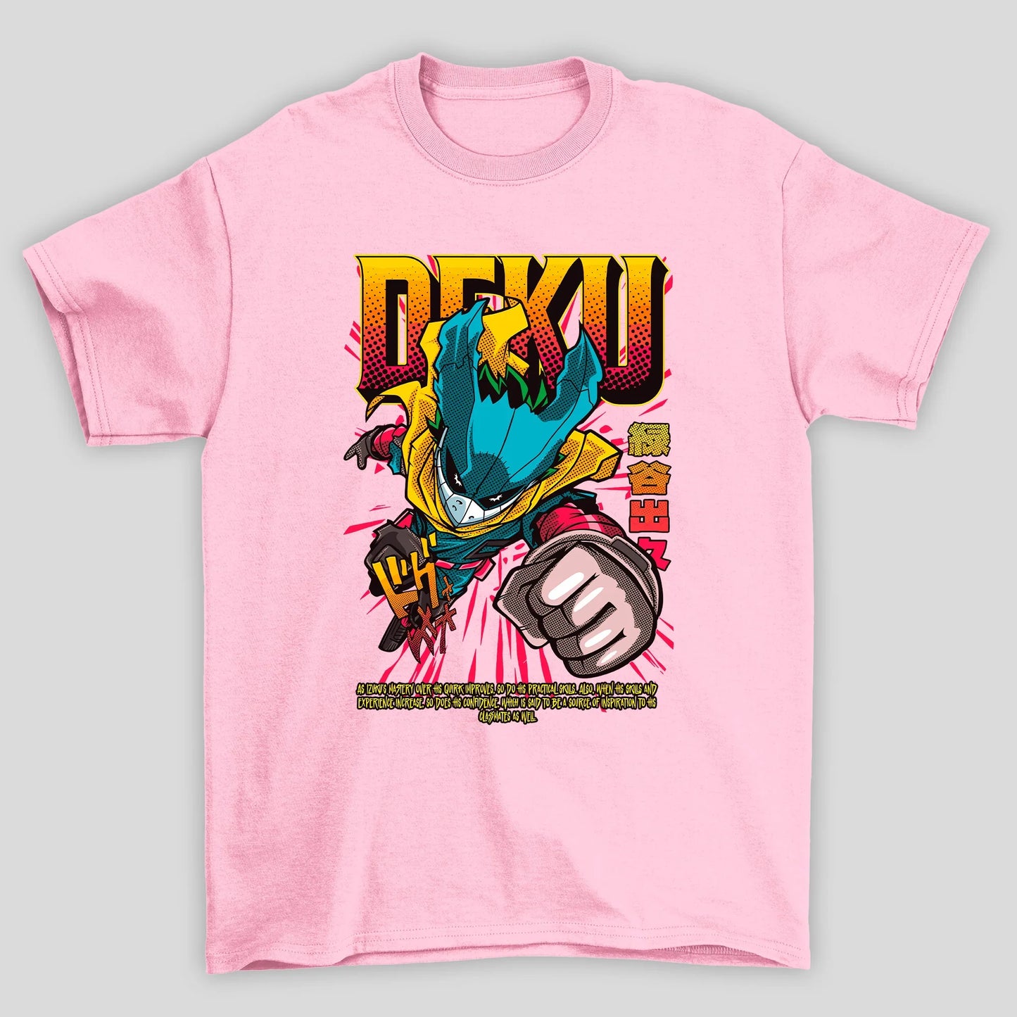 Camiseta Básica Unissex Devil Deku Soco Boku No Hero