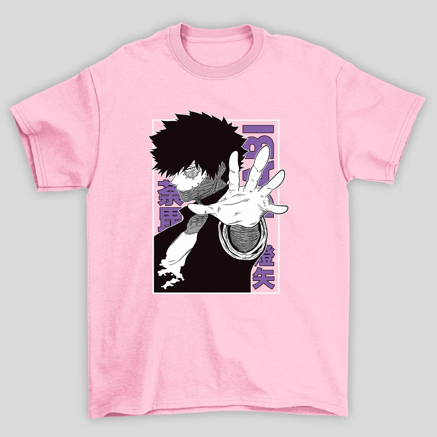Camiseta Básica Unissex Dabi Kanji Rosto Boku No Hero