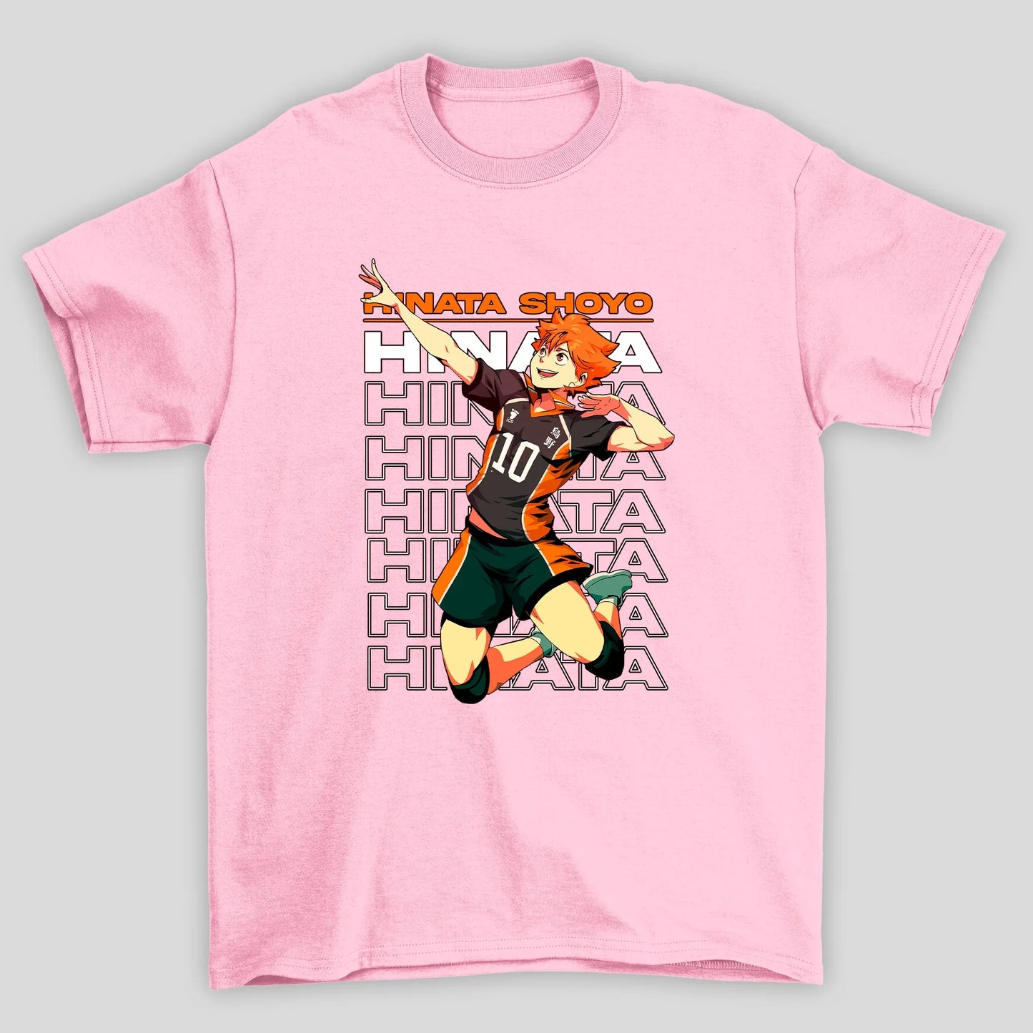 Camiseta Básica Unissex Hinata Shoyo Pulo Haikyuu