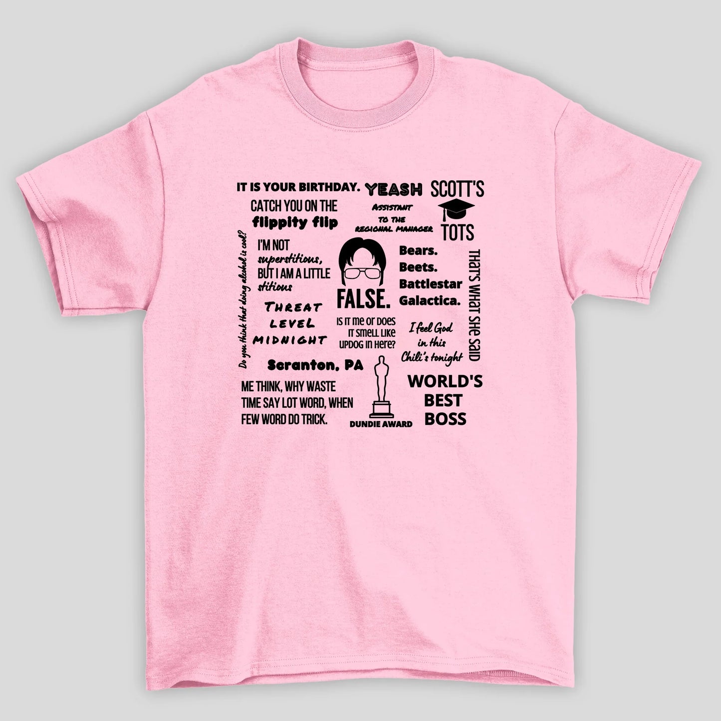 Camiseta Básica Unissex The Office Textos