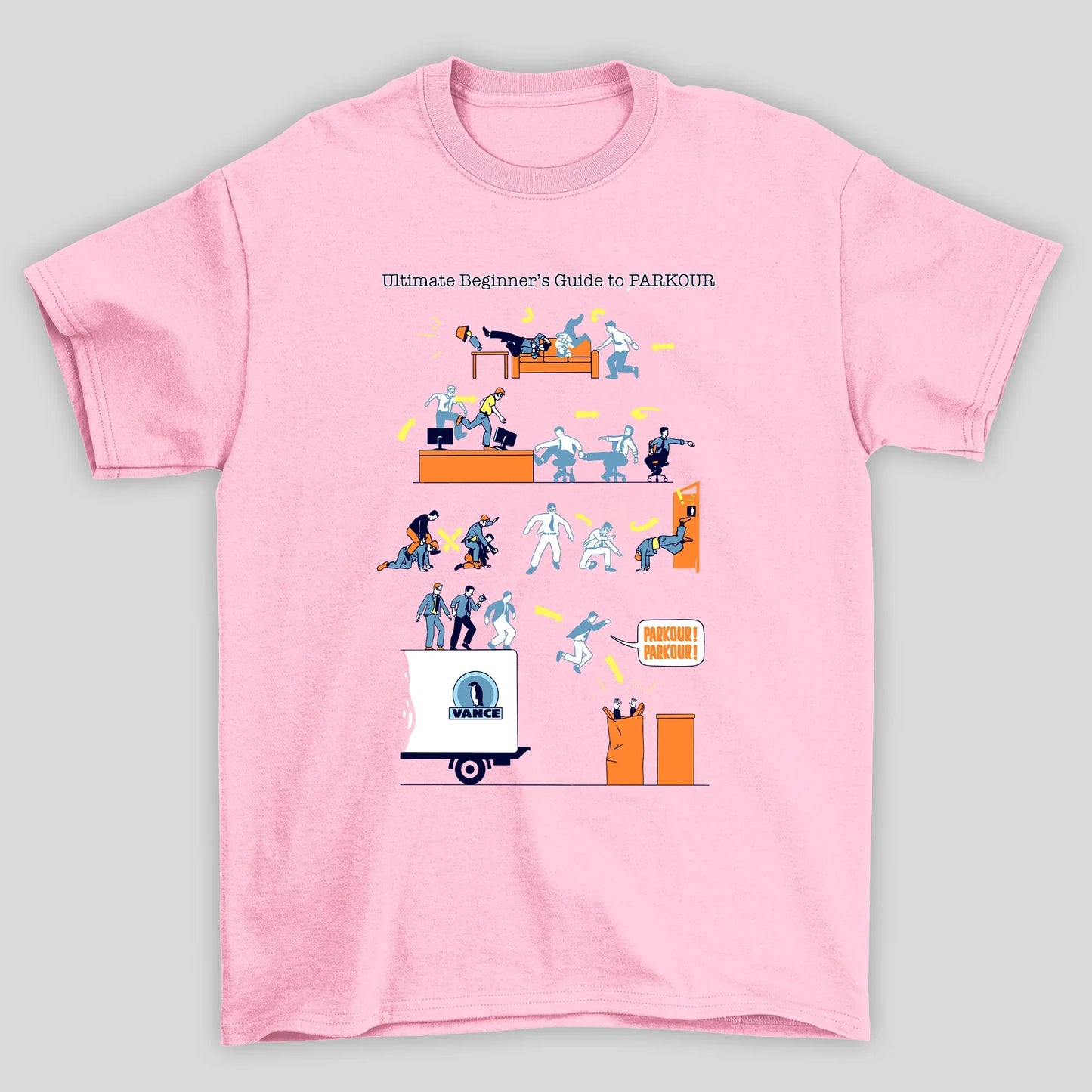 Camiseta Básica Unissex The Office Ultimate Beginner's Guide To Parkour
