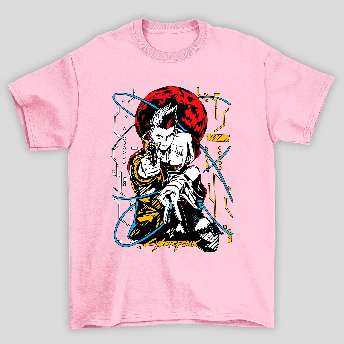 Camiseta Básica Unissex David E Luck Cyberpunk Edgedruuners