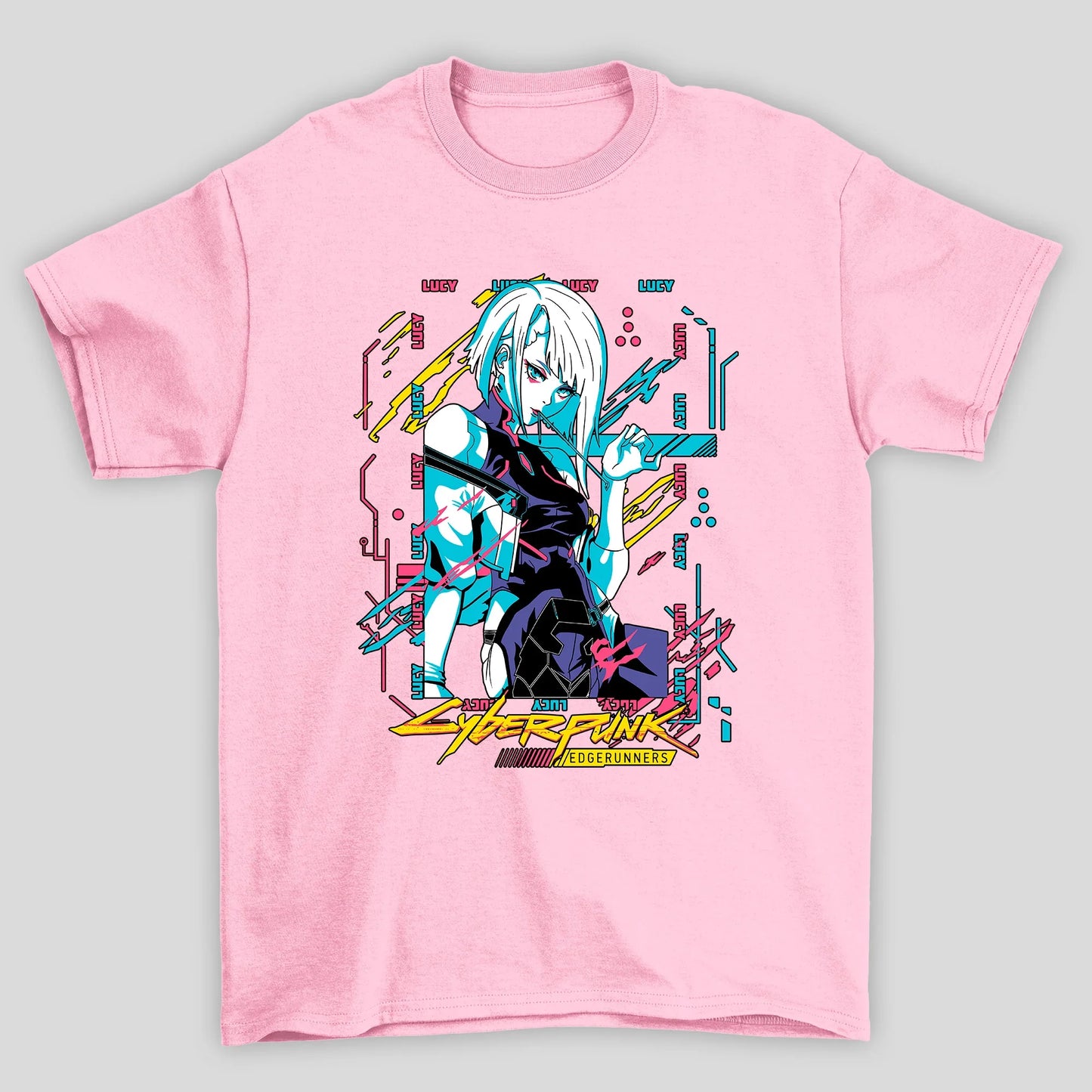 Camiseta Básica Unissex Lucy Cyberpunk Edgedruuners