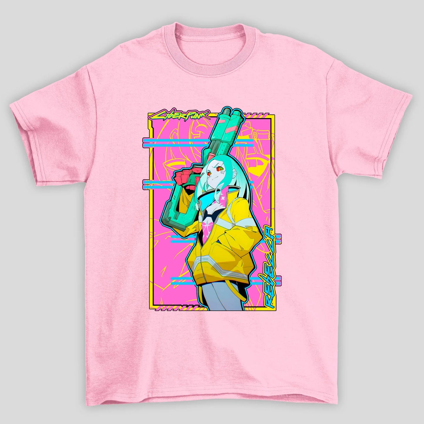 Camiseta Básica Unissex Rebecca Jaqueta David Cyberpunk Edgedruuner