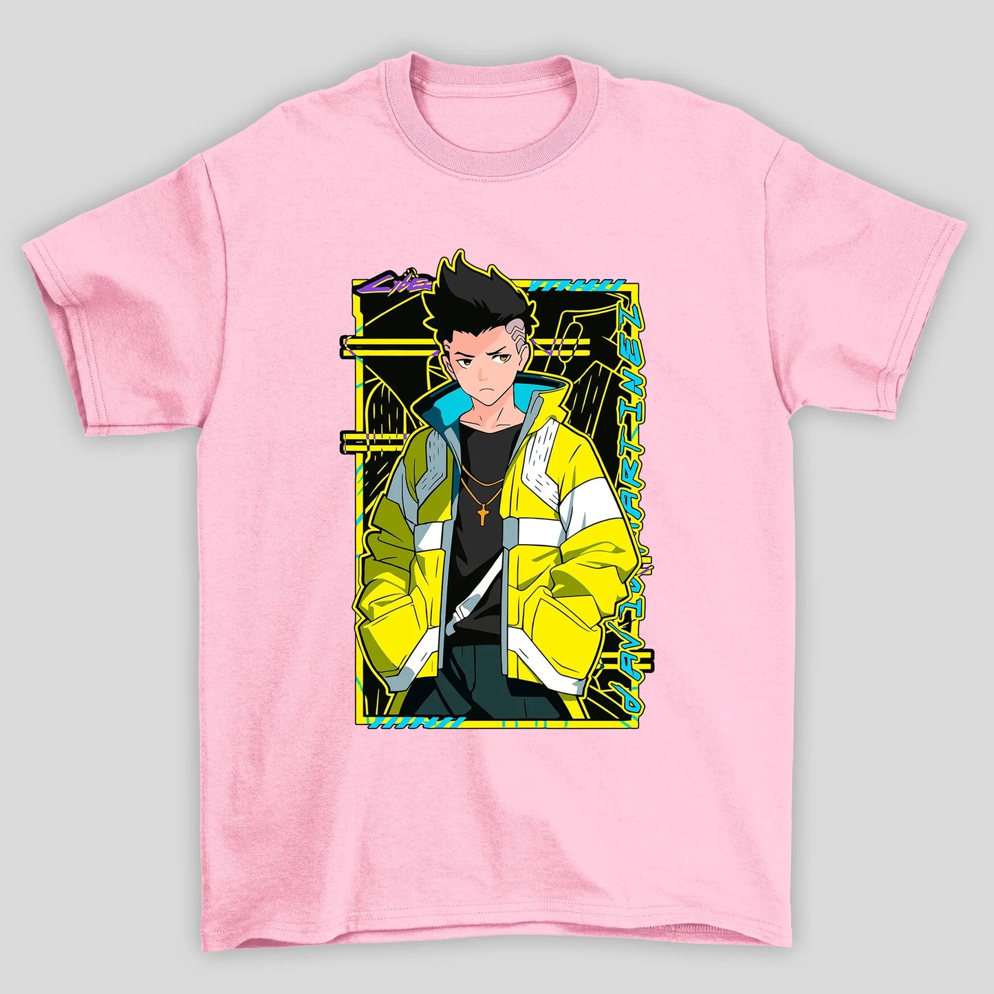 Camiseta Básica Unissex David Cyberpunk Edgedruuners