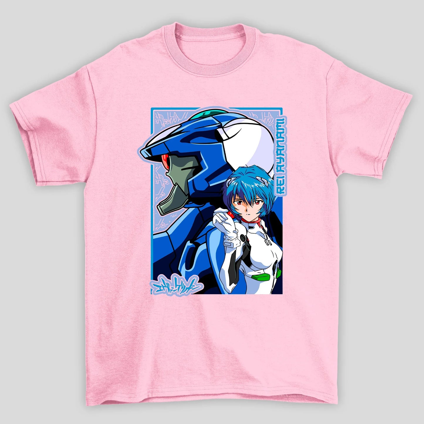 Camiseta Básica Unissex Rei Mecha Evangelion