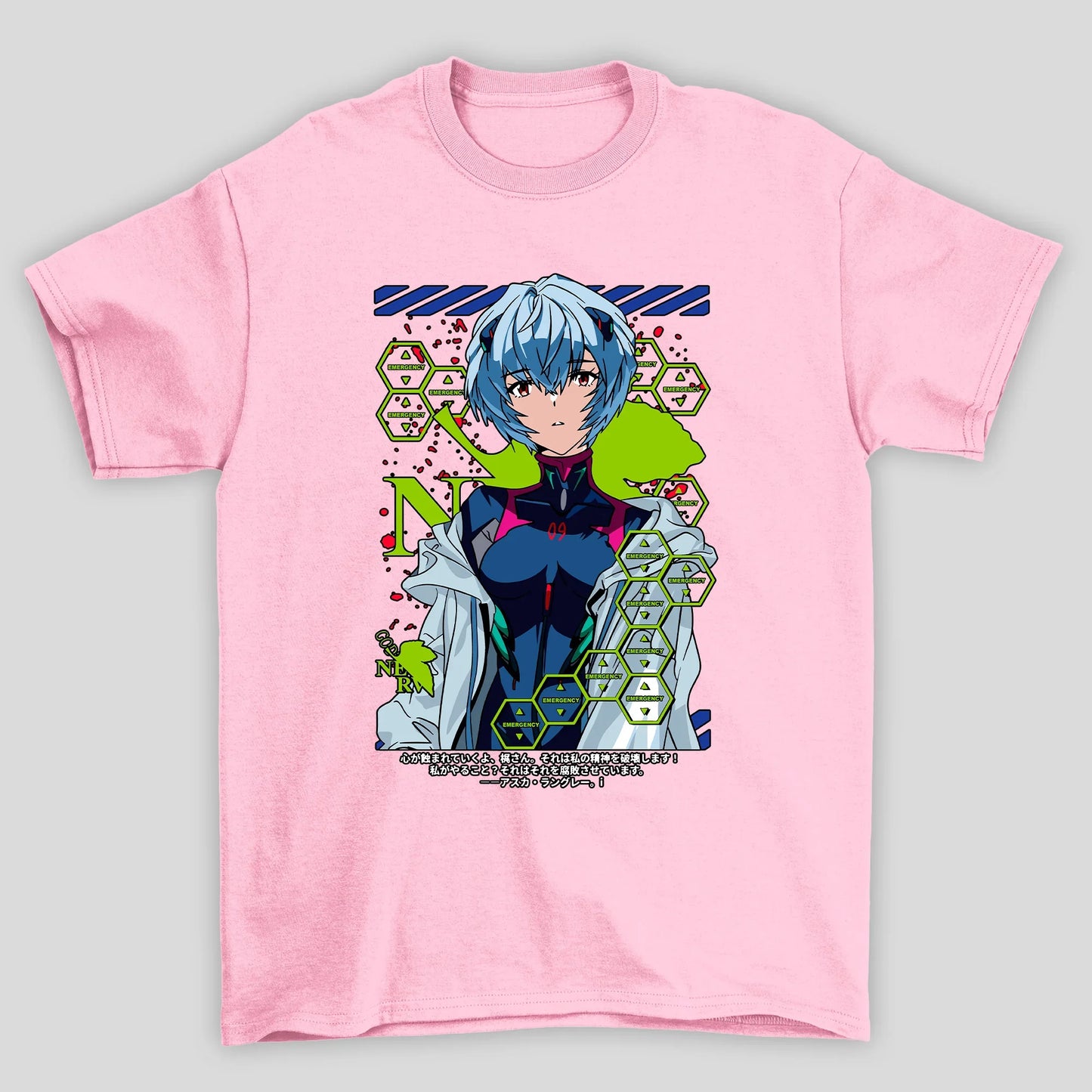 Camiseta Básica Unissex Rei Emergency Evangelion
