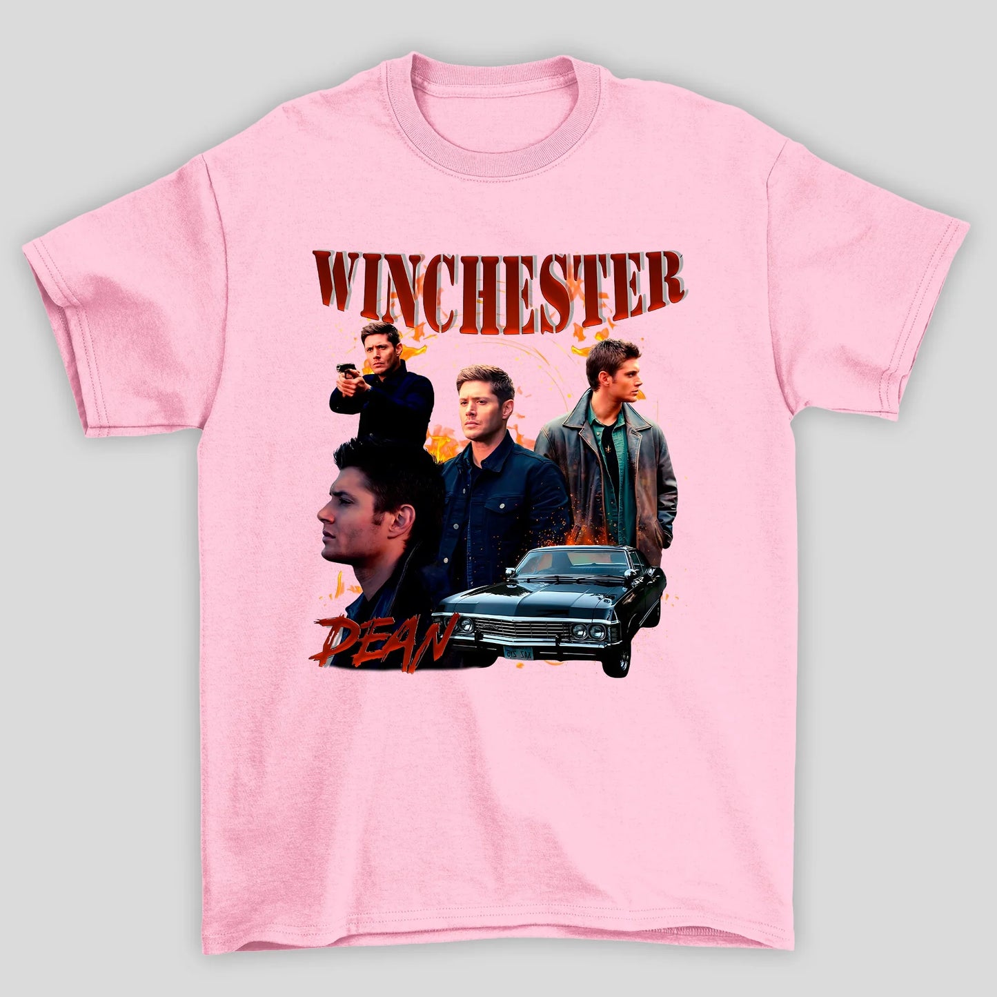 Camiseta Básica Unissex Dean Winchester Impala Supernatural