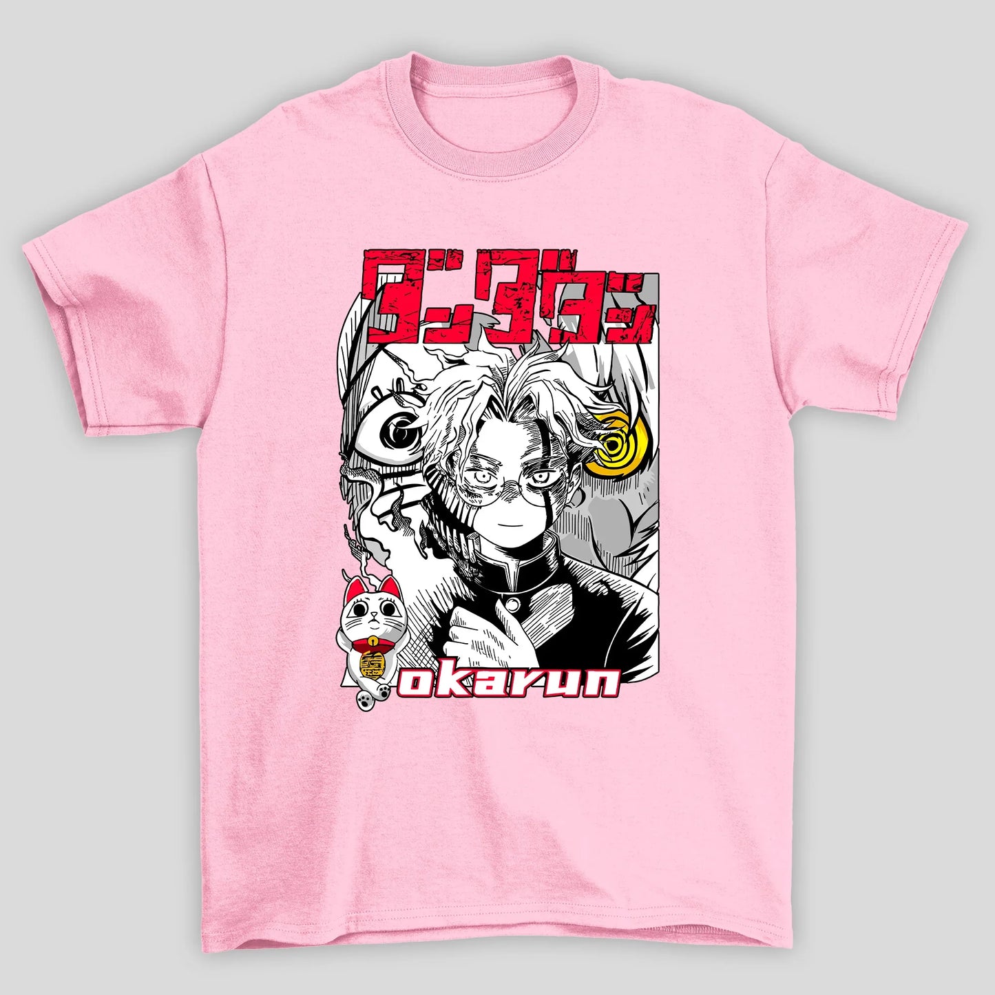 Camiseta Básica Unissex Okarun Kanji Dandadan