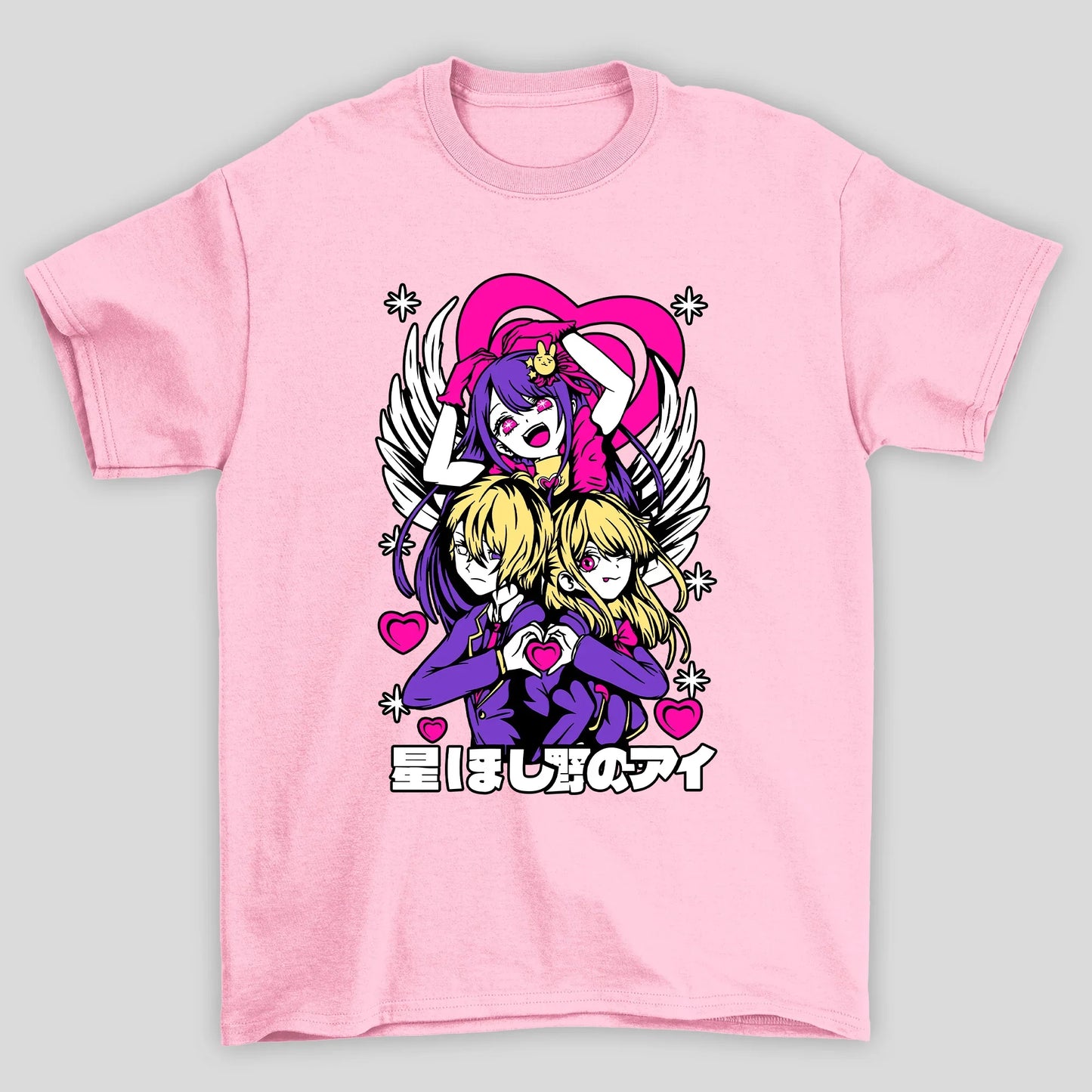 Camiseta Básica Unissex Ai Hoshino e Filhos Oshi No Ko