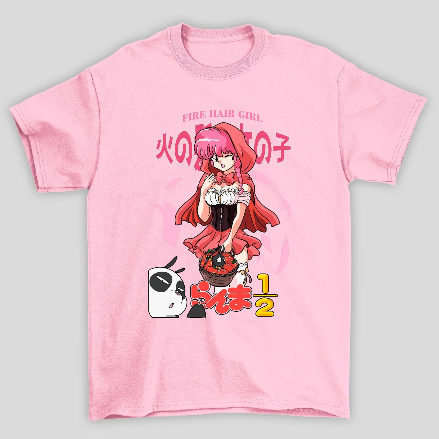 Camiseta Básica Unissex Ranma Saotome Capa Vermelha
