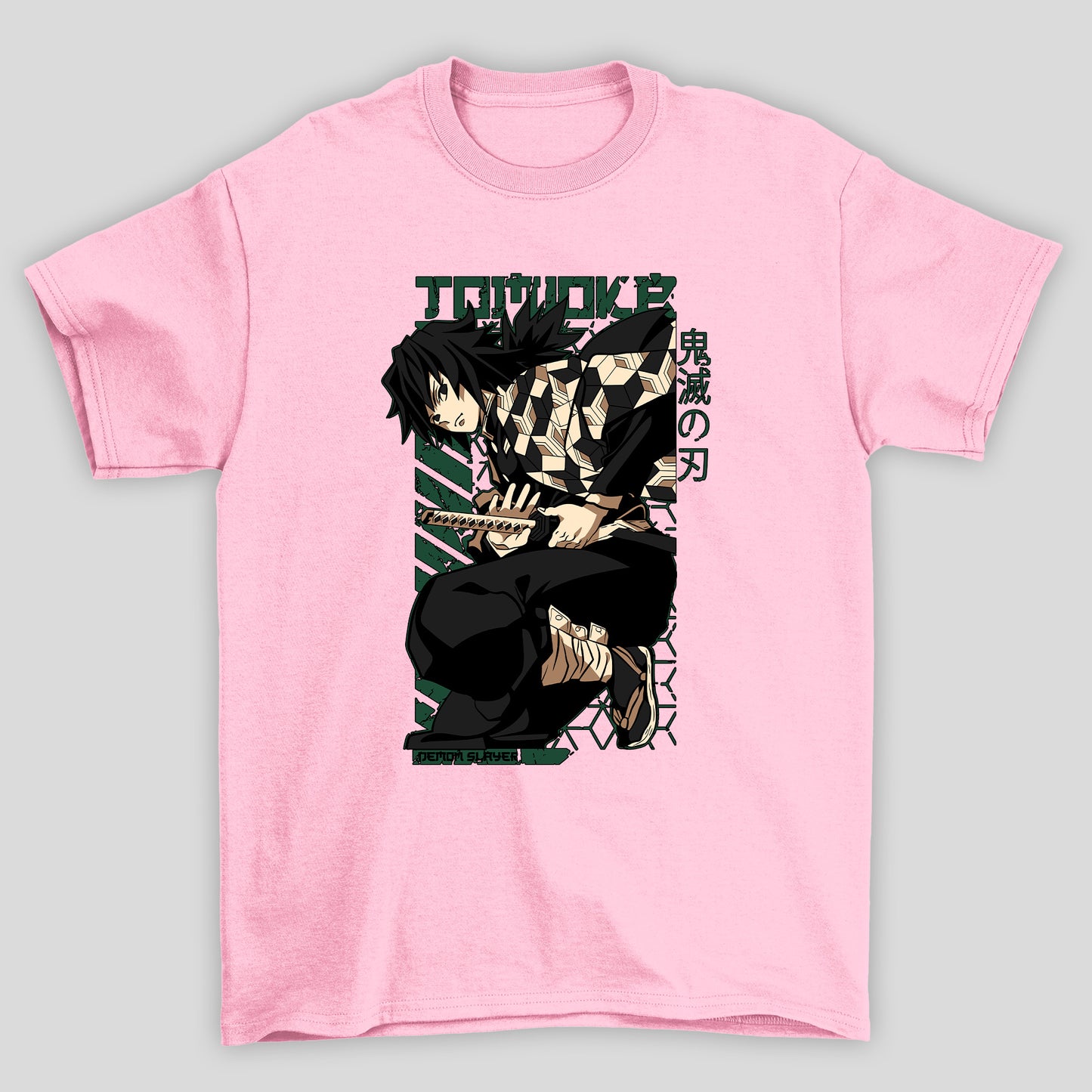 Camiseta Básica Unissex Demon Slayer Tomeoka Kanji