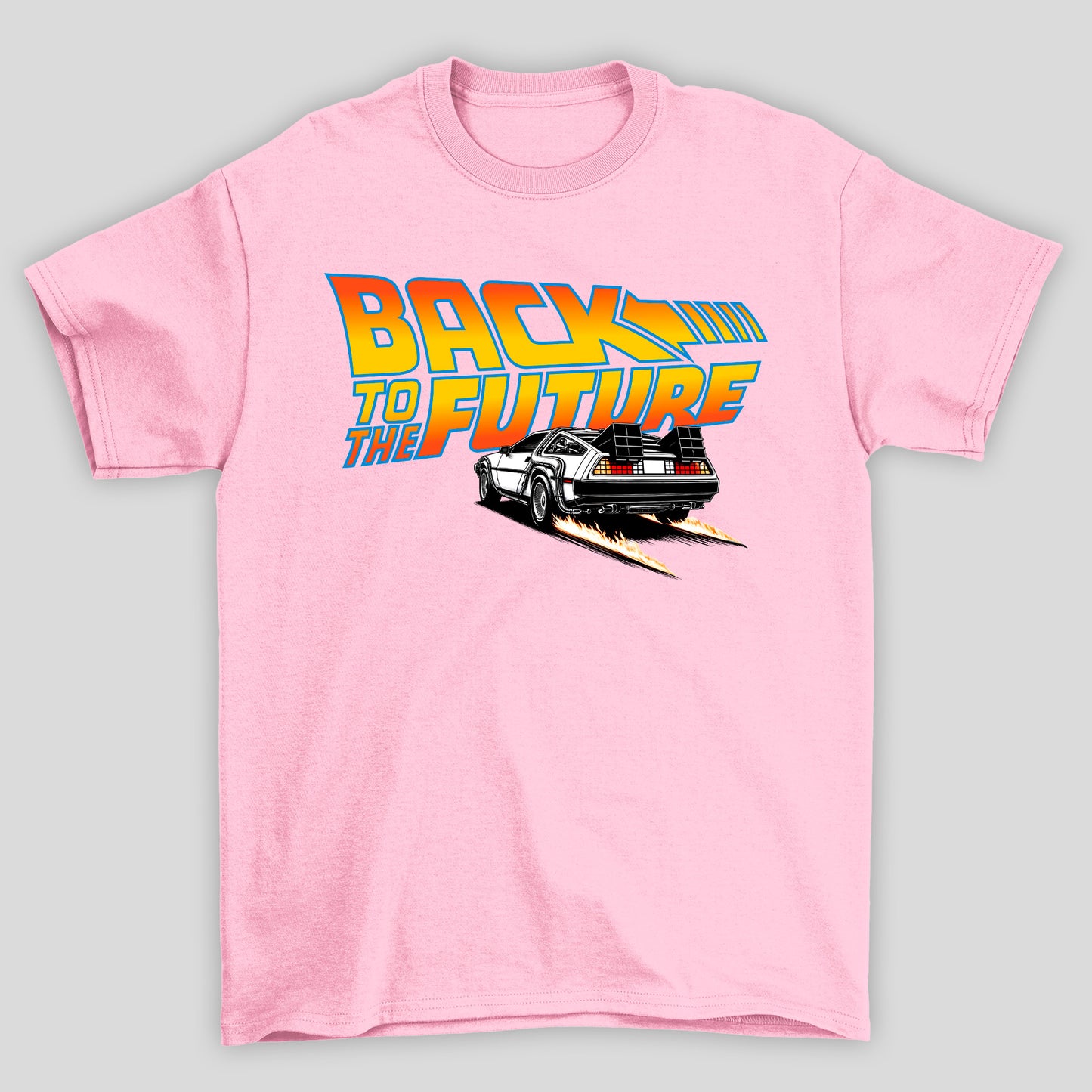 Camiseta Básica Unissex Delorean Fogo Back To Future