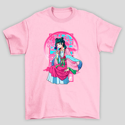 Camiseta Básica Unissex The Apothecary Diaries Nuvem Rosa