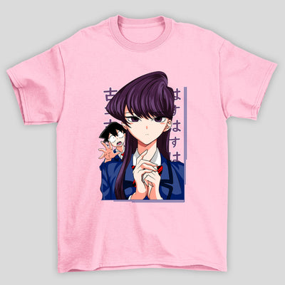 Camiseta Básica Unissex Komi Kanji Tadano Komi Cants Communicate