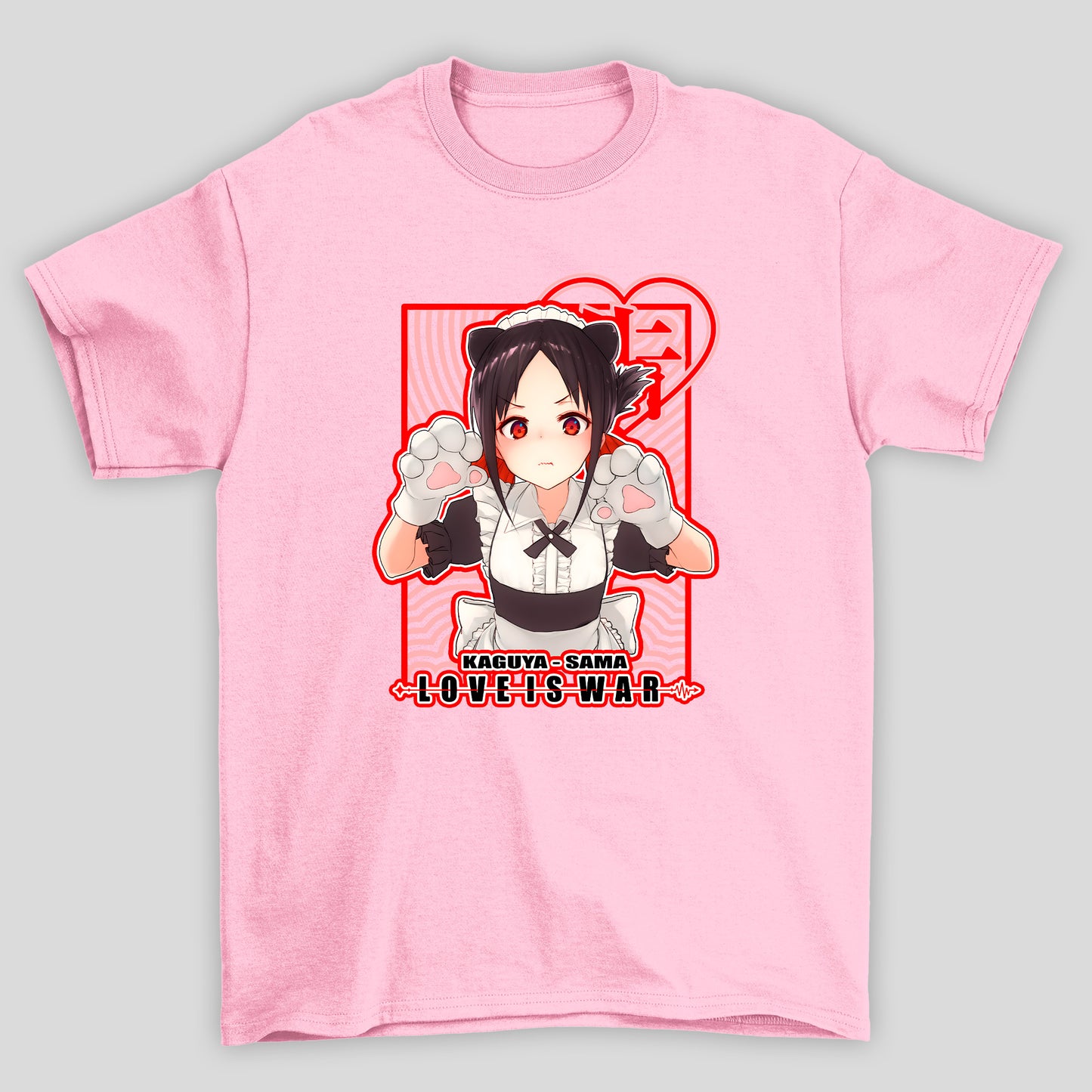 Camiseta Básica Unissex Neko Maid Love is War Kaguya-sama