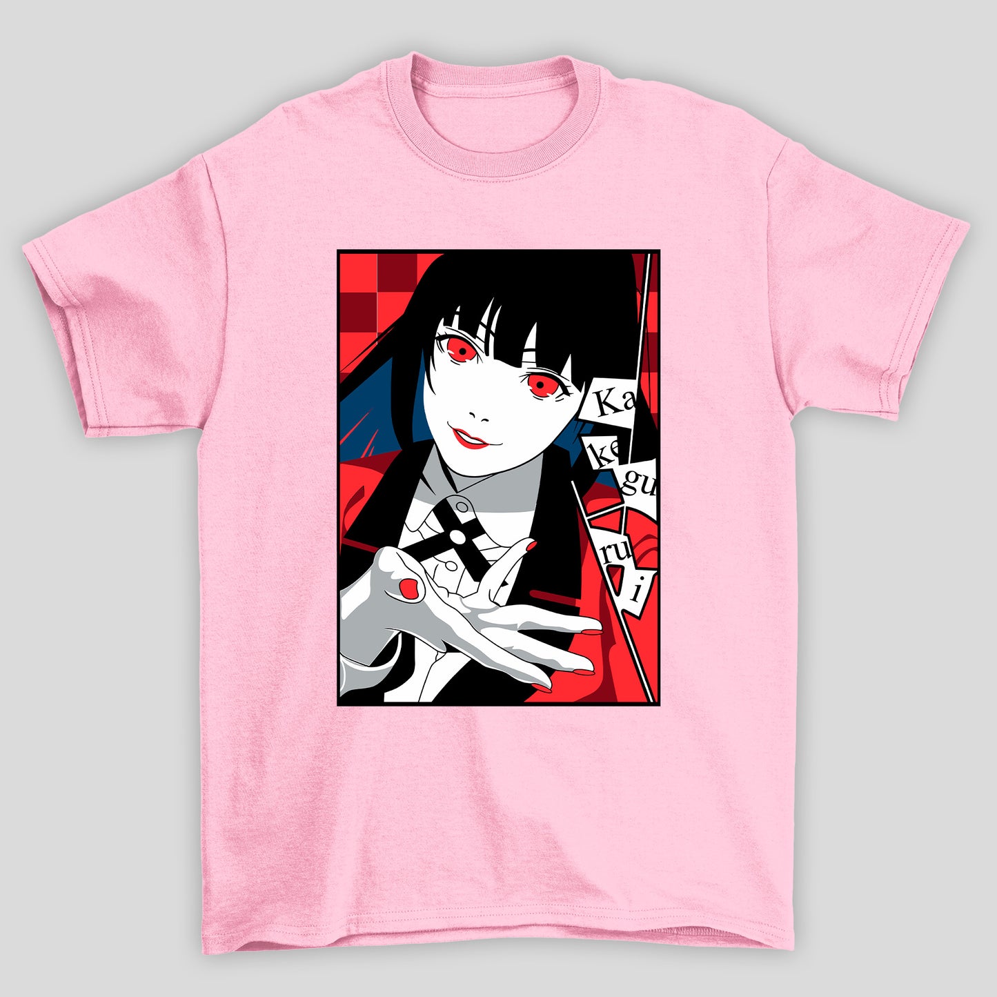 Camiseta Básica Unissex Yumeko Jabami Rosto Kakegurui