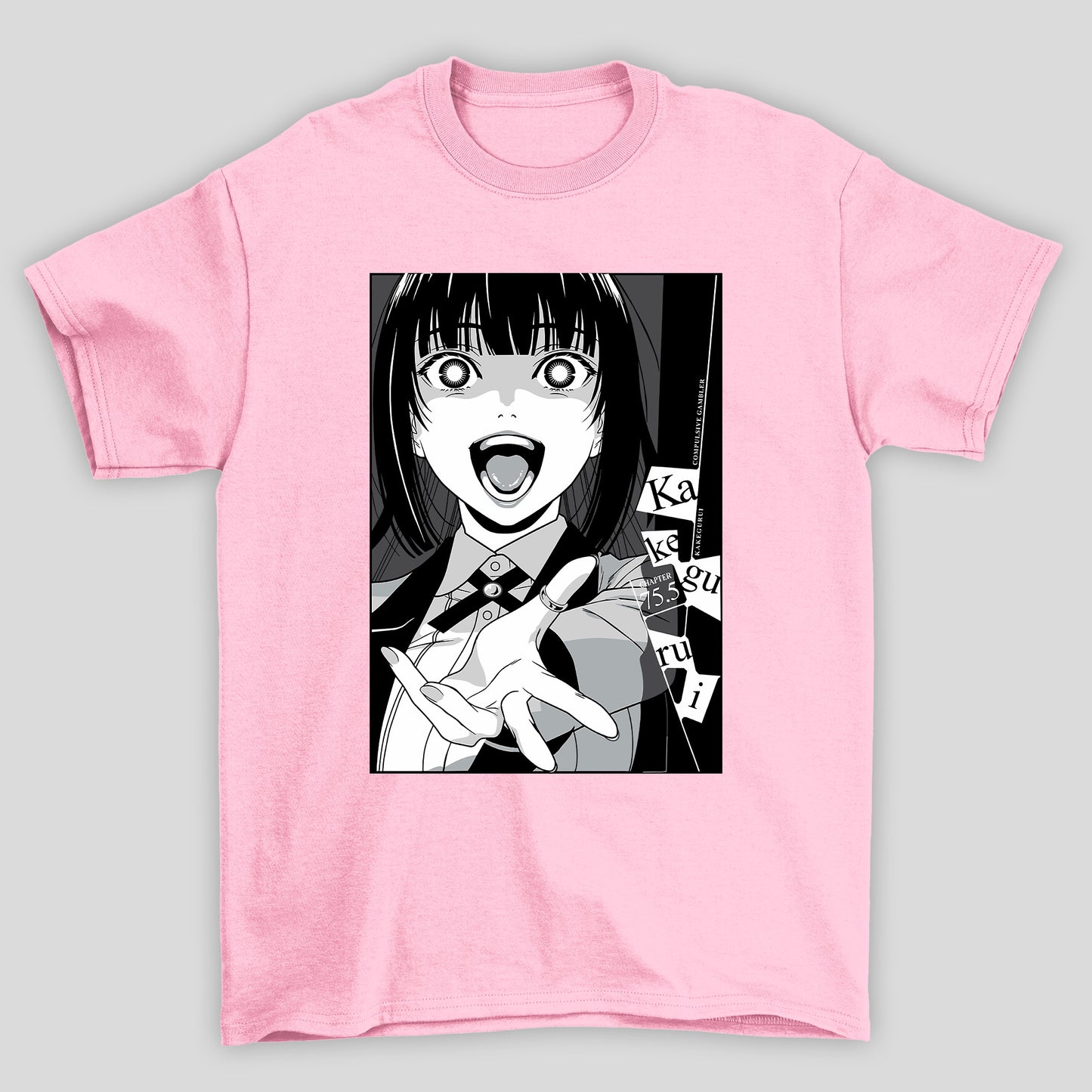 Camiseta Básica Unissex Yumeko Jabami Manga Kakegurui