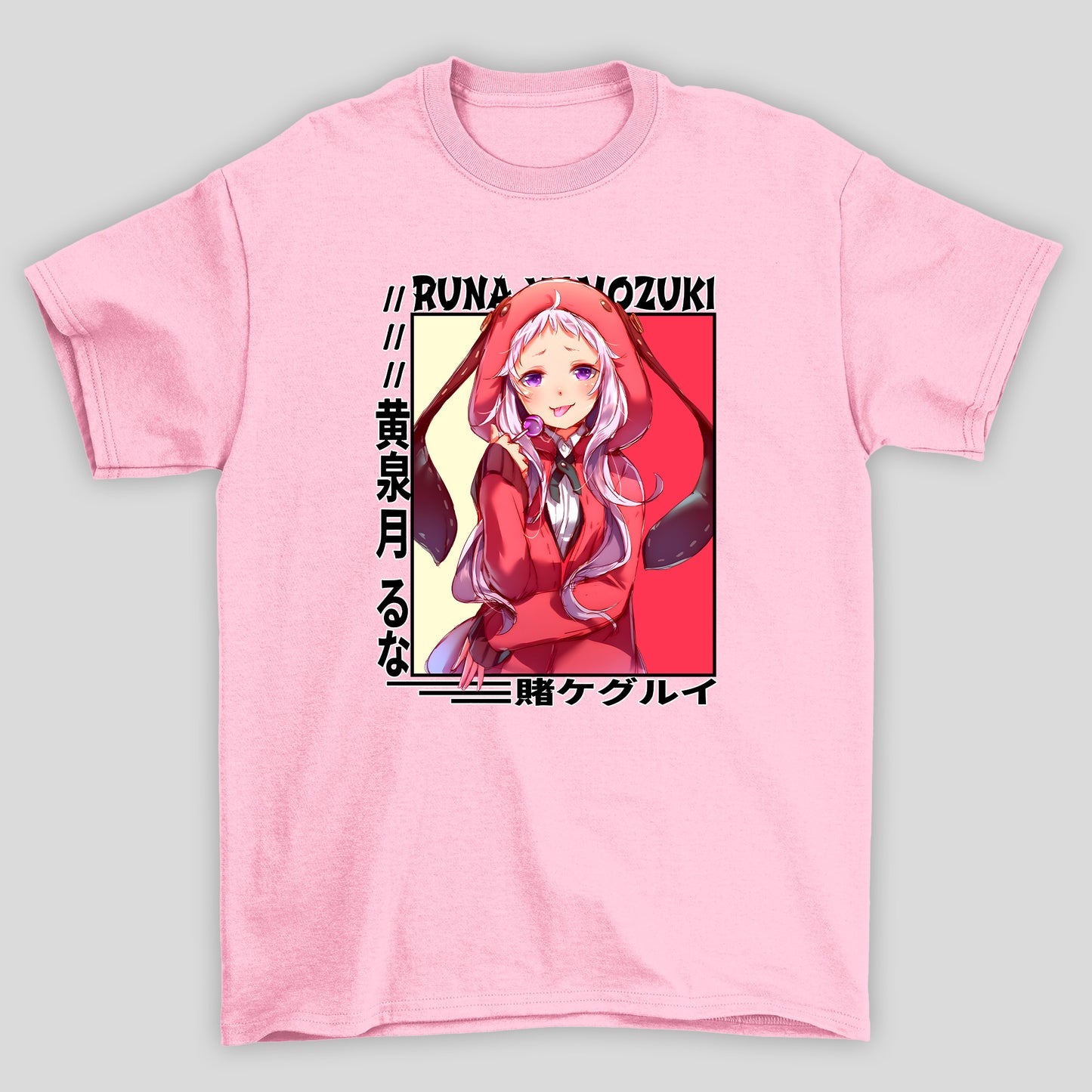 Camiseta Básica Unissex Runa Yomozuki Kanji Kakegurui 2