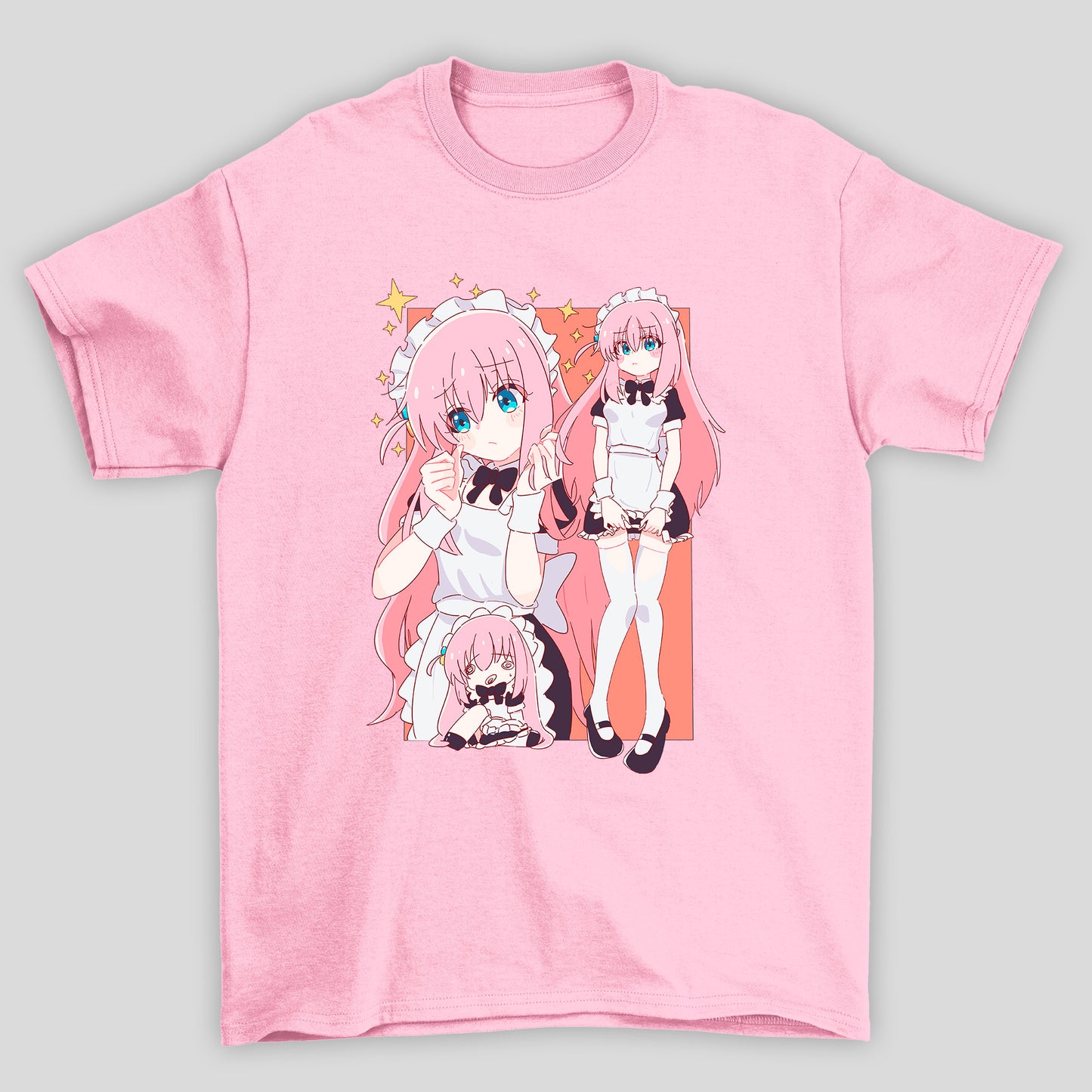 Camiseta Básica Unissex Gotou Hitori Maid Bocchi The Rock