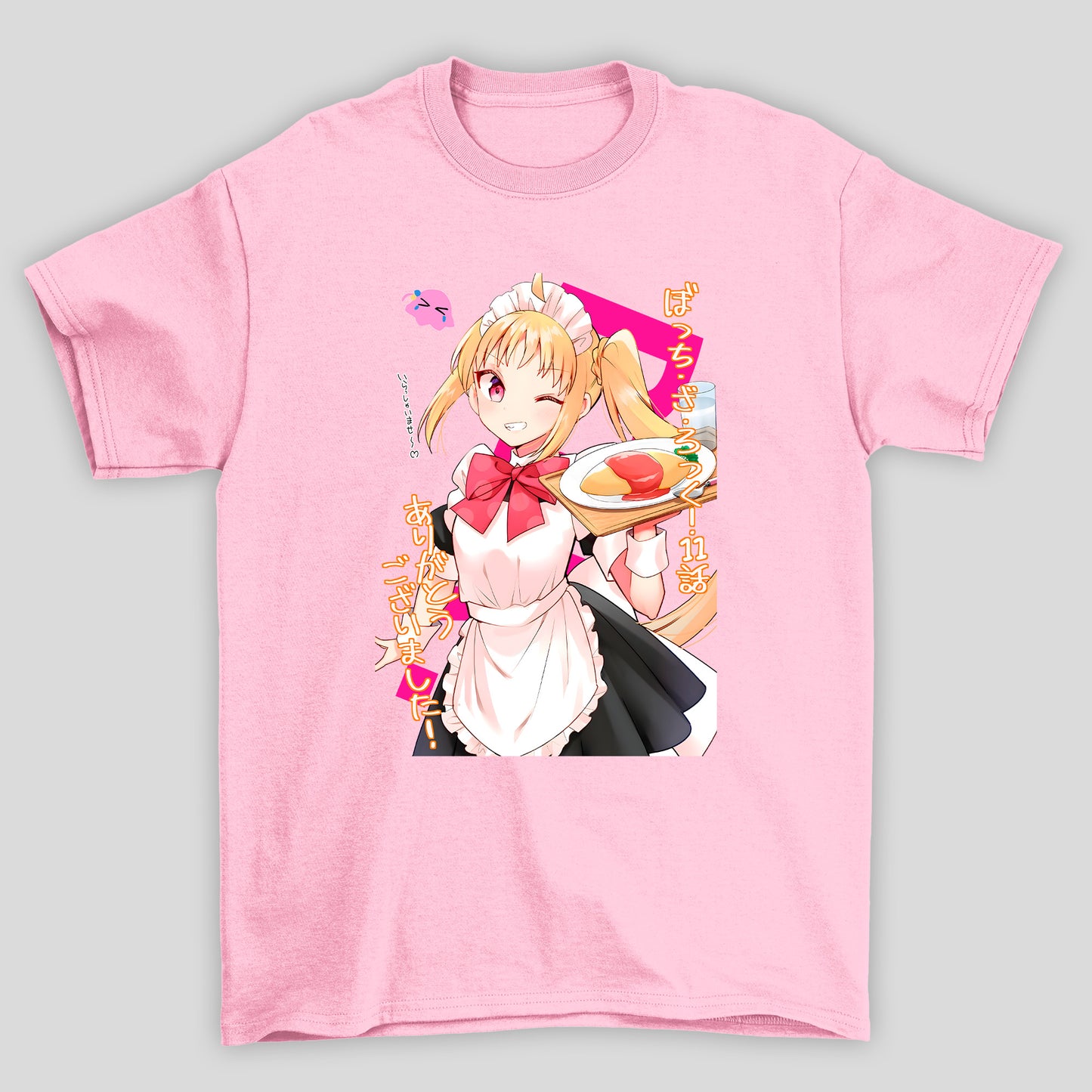 Camiseta Básica Unissex Ijichi Maid Kanji Bocchi The Rock