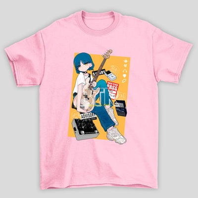 Camiseta Básica Unissex Yamada Ryou Baixo Btr Bocchi The Rock