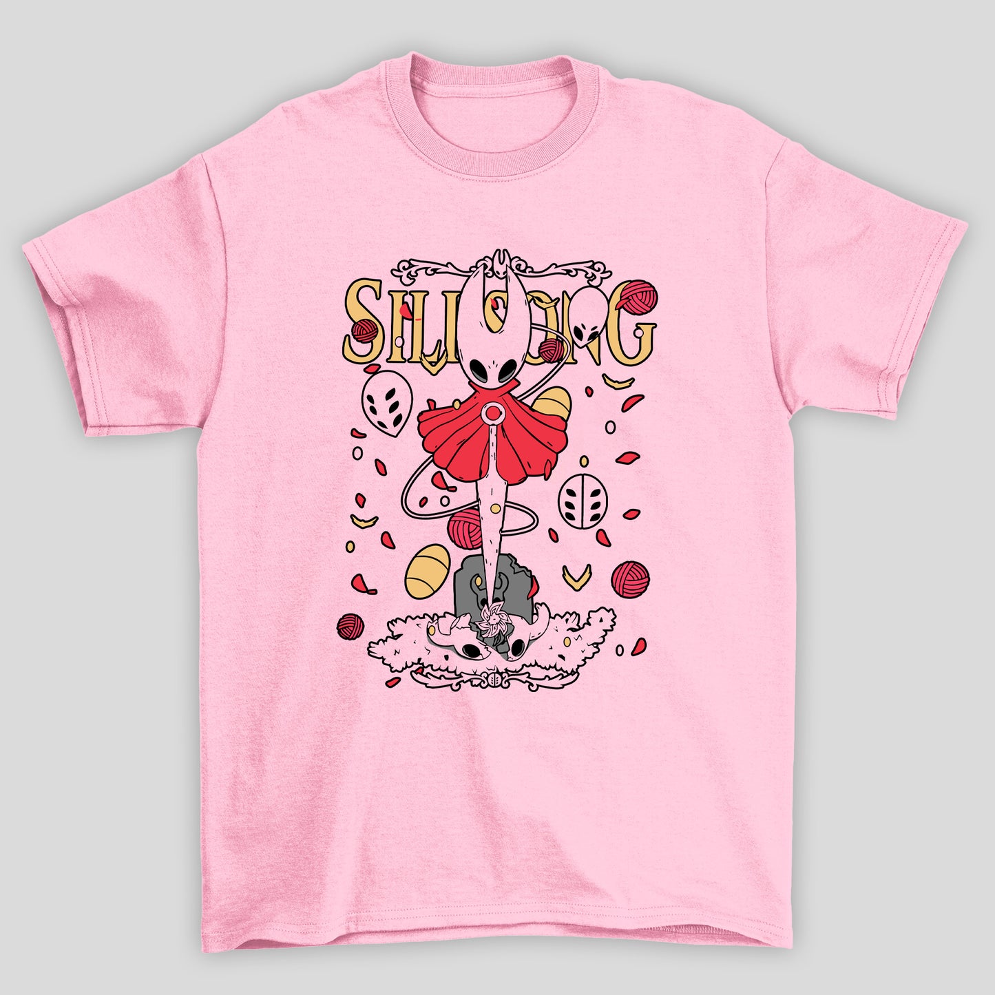 Camiseta Básica Unissex Hollow Knight Silksong Hornet Tumulo