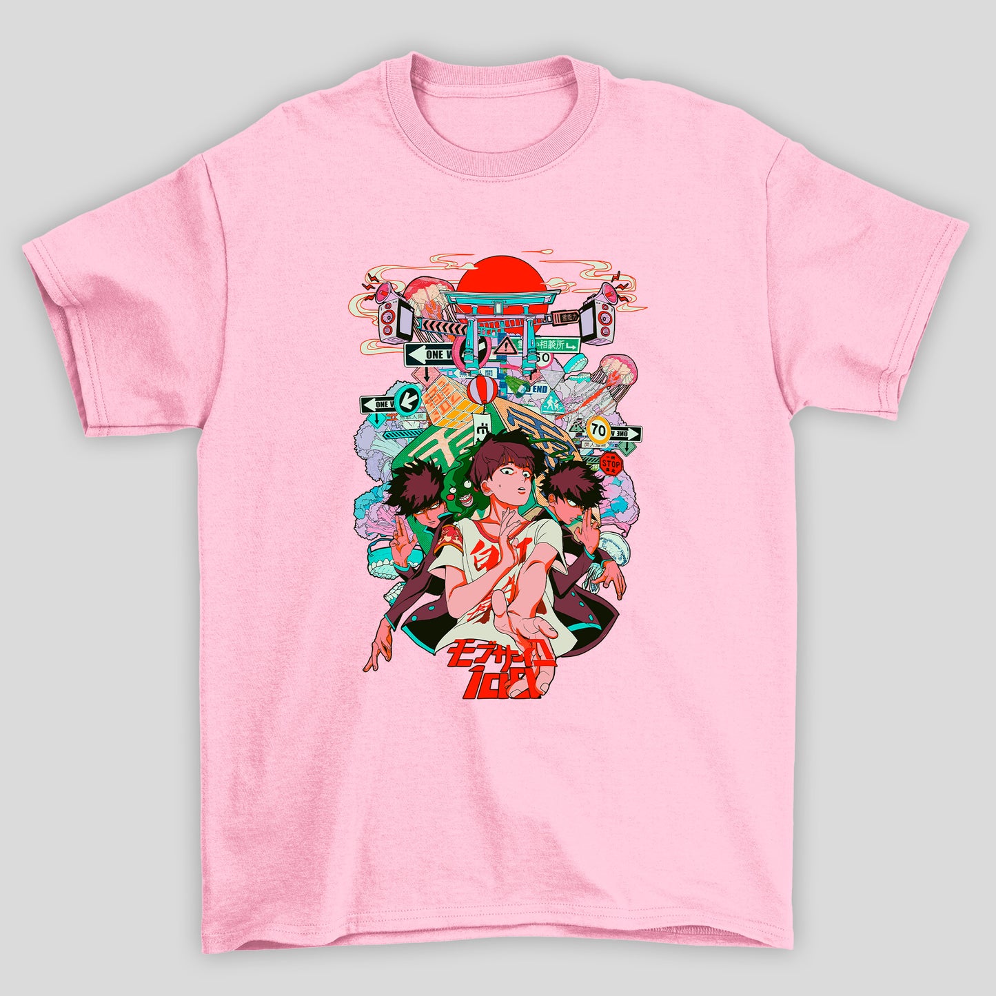 Camiseta Básica Unissex Shigeo Kageyama Cidade Mob Psycho 100