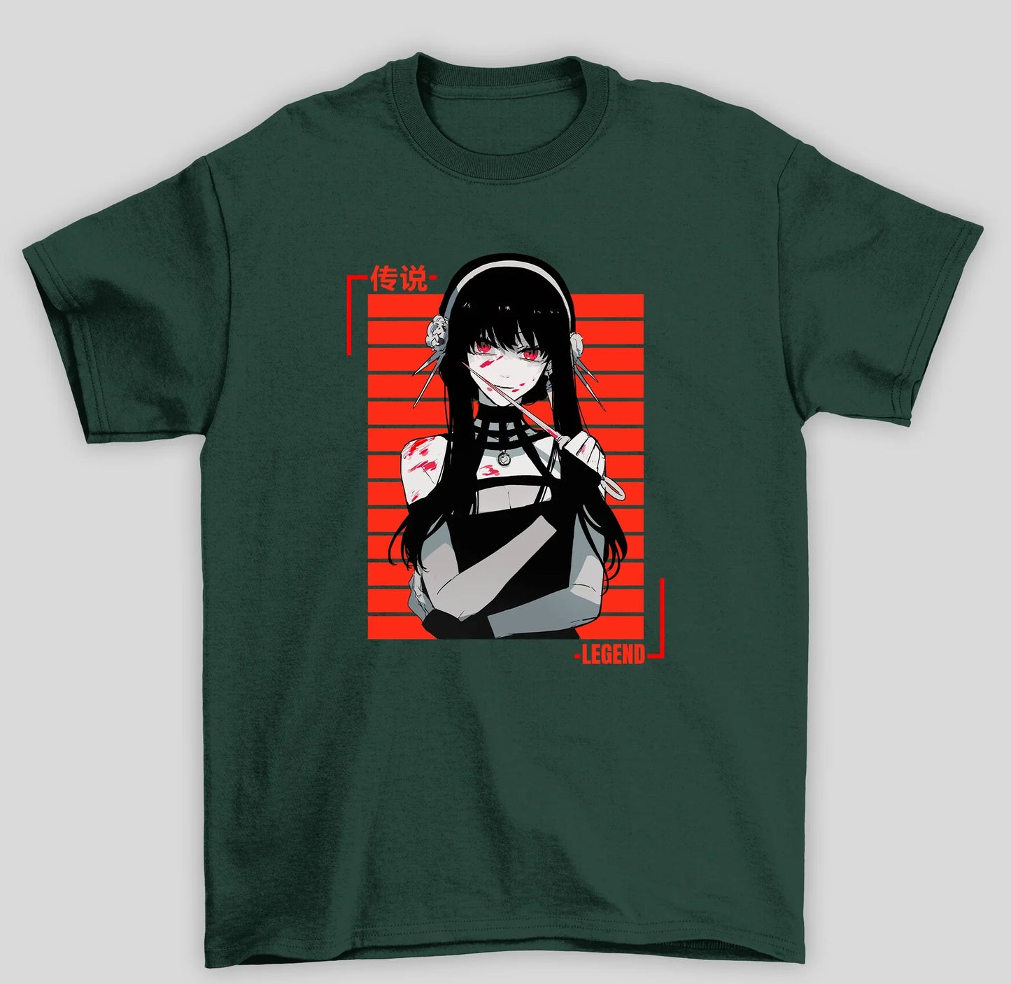 Camiseta Básica Unissex Spy x Family Yor Forger- verde