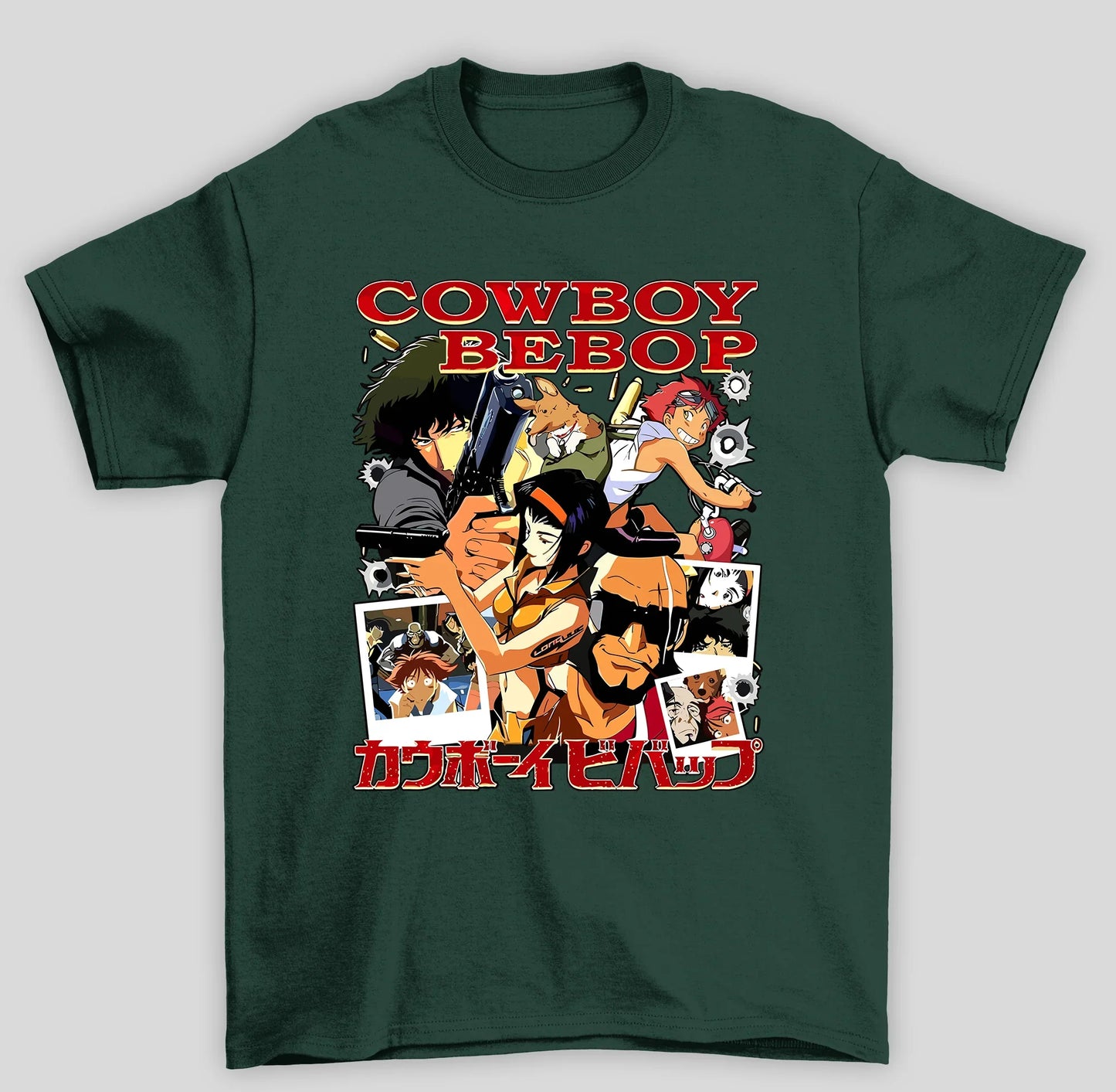 Camiseta Básica Unissex Cowboy Bepop Personagens Anime