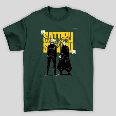 Camiseta Básica Unissex Jujutsu Kaisen Gojo Geto Duo
