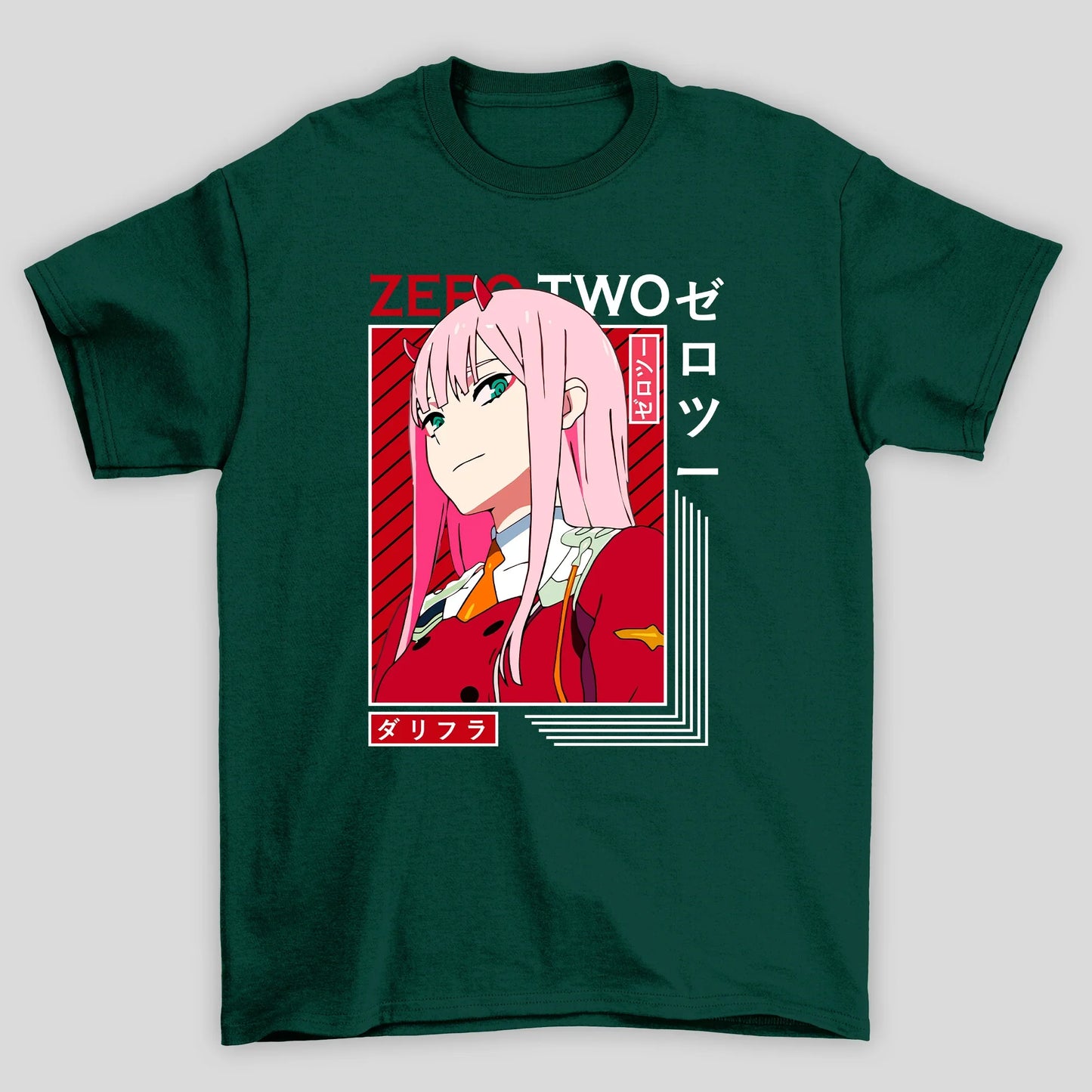 Camiseta Básica Unissex Zero Two Darling In The Franxx Anime