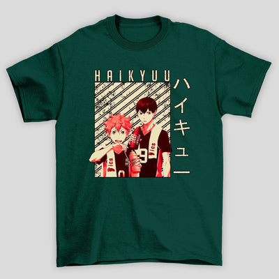Camiseta Básica Unissex Anime Haikyu!! Hinata E Kageyama