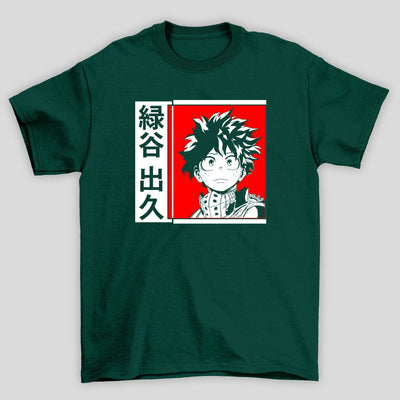 Camiseta Básica Unissex Boku No Hero Quadrado