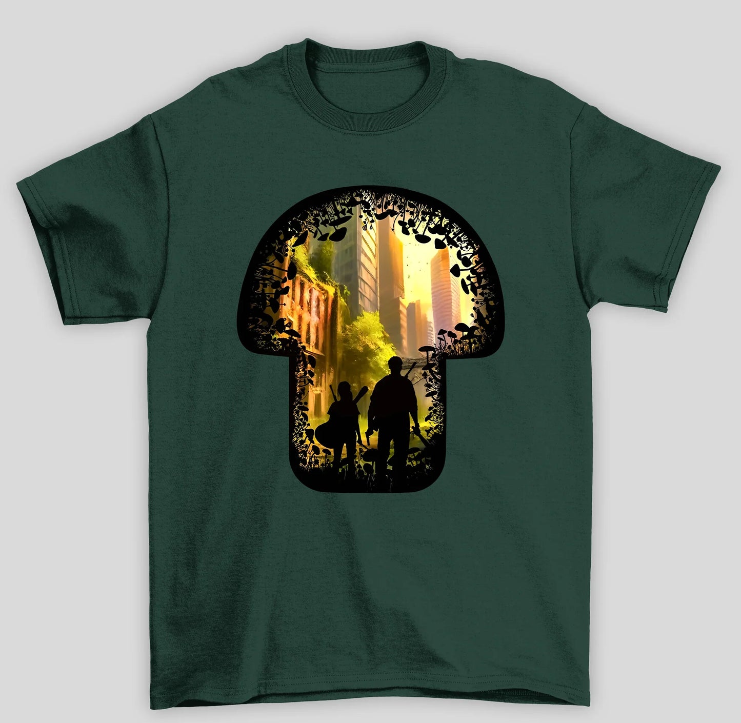 Camiseta Básica Unissex The Last Of Us Cogumelos