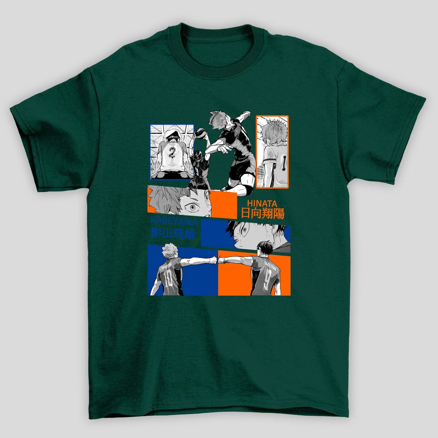 Camiseta Básica Unissex Anime Haikyuu Friends Hinata Kageyama VolleyBall