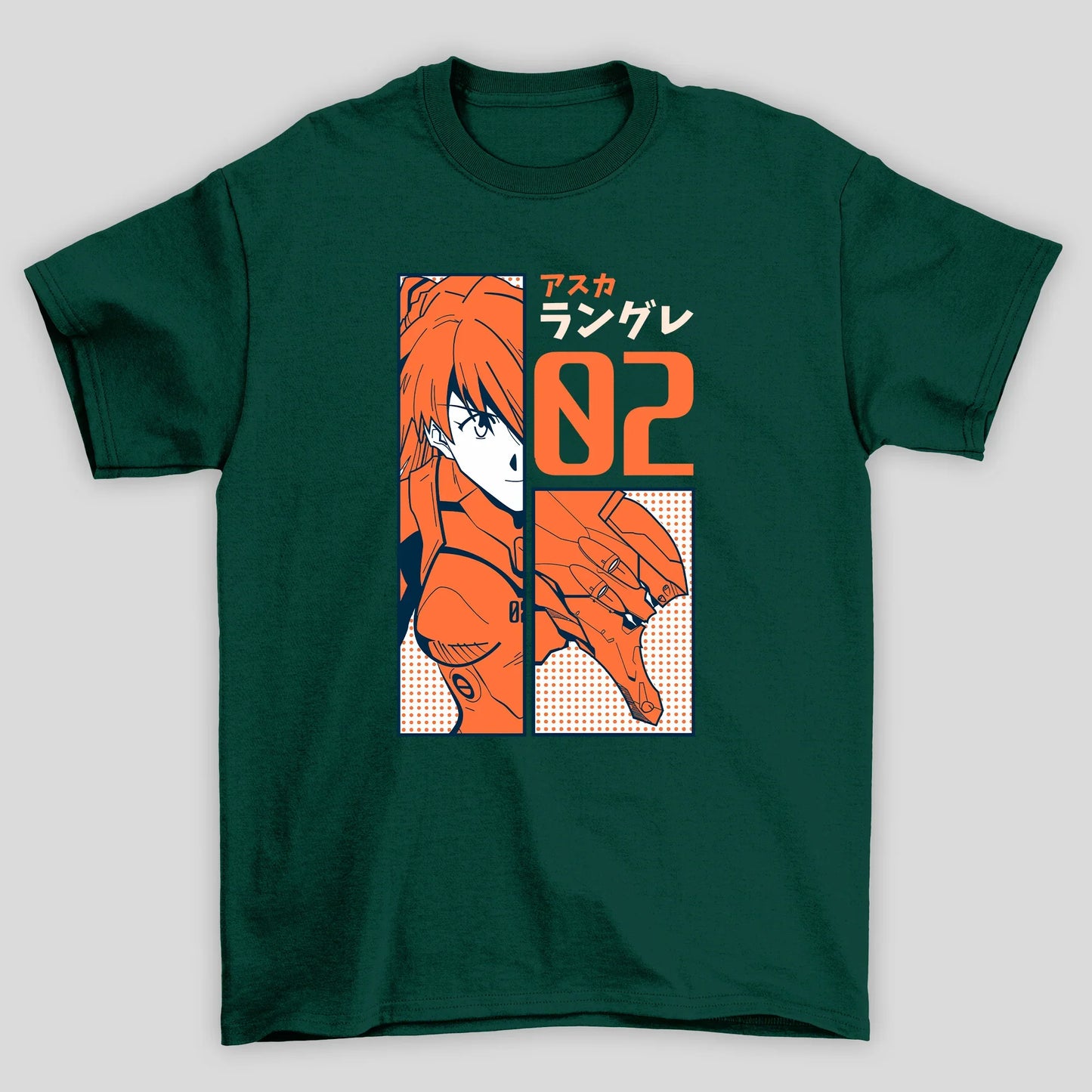 Camiseta Básica Unissex Neon Genesis Evangelion Asuka Langley