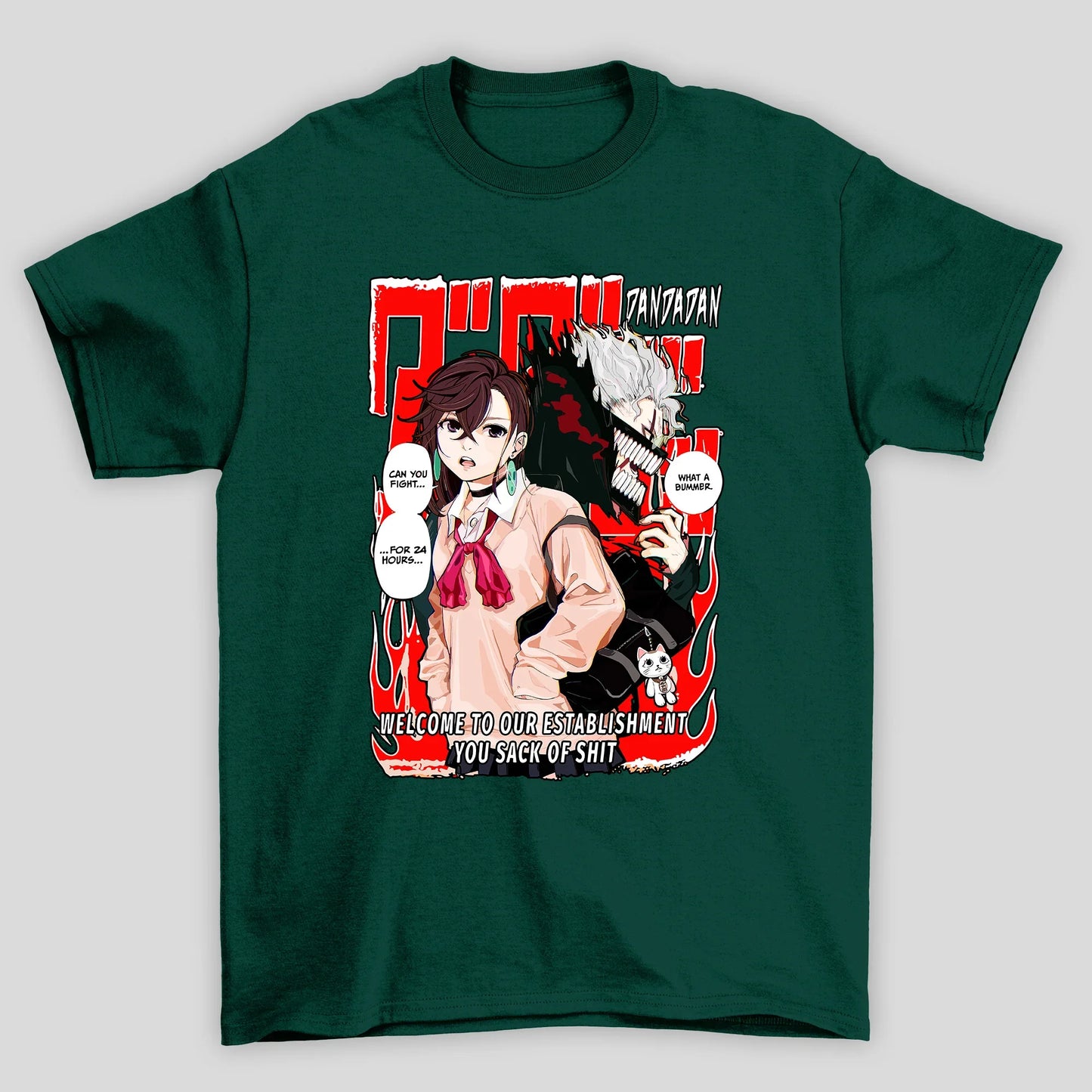 Camiseta Básica Unissex Dandadan Okarun Momo