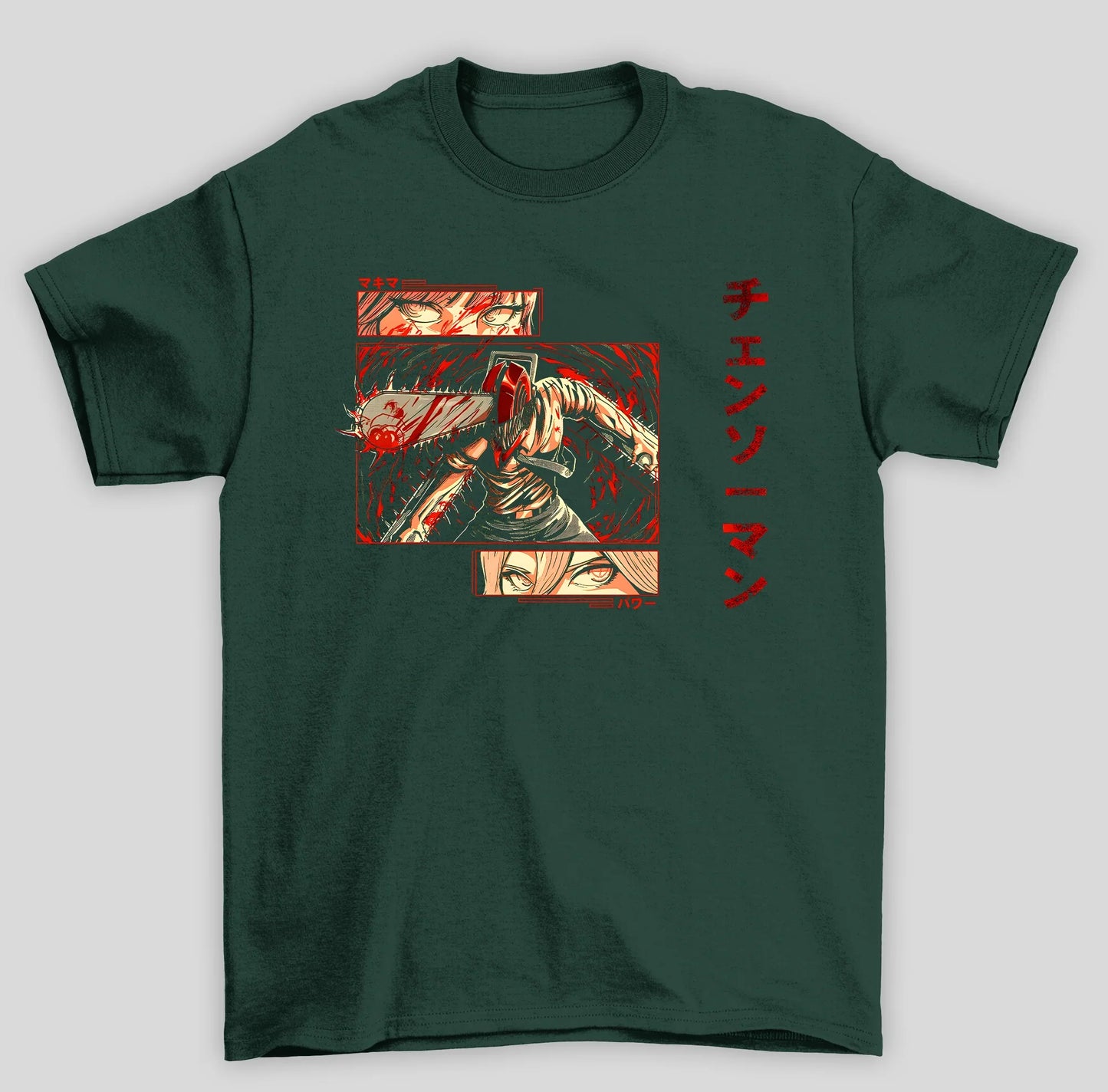 Camiseta Básica Unissex Chainsaw Man Motoserra