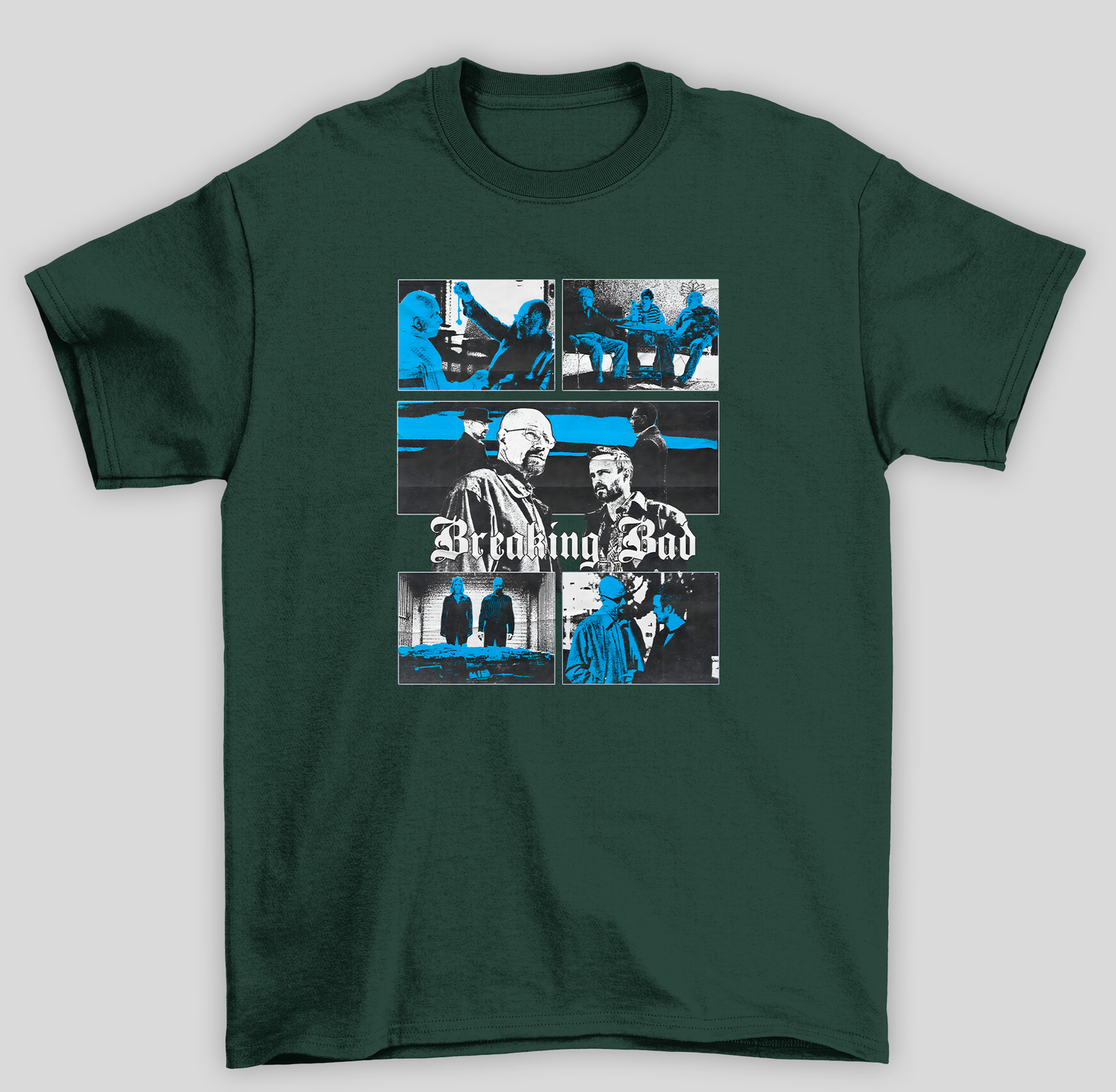 Camiseta Básica Unissex Breaking Bad Azul - verde