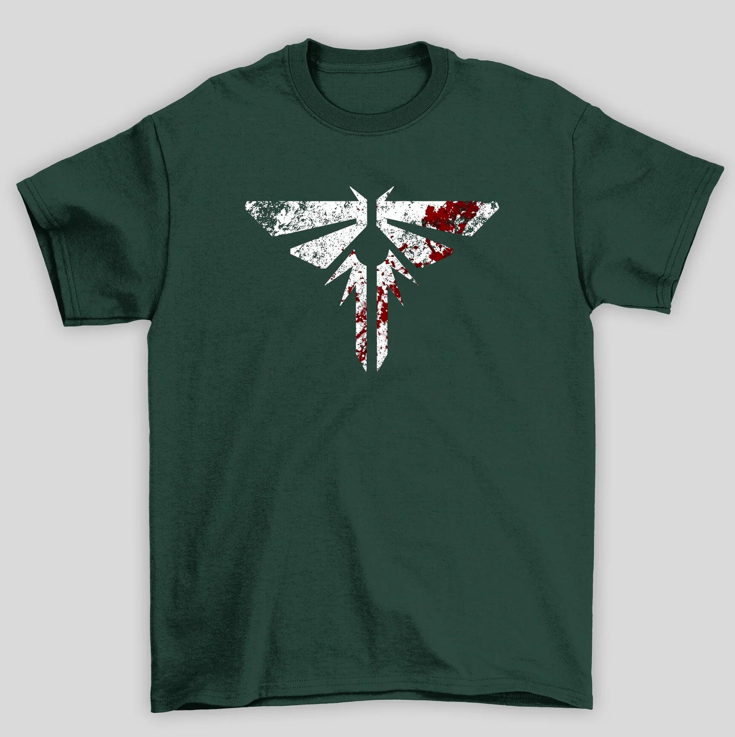 Camiseta Básica Unissex The Last Of Us Simbolo Vagalumes Sangue