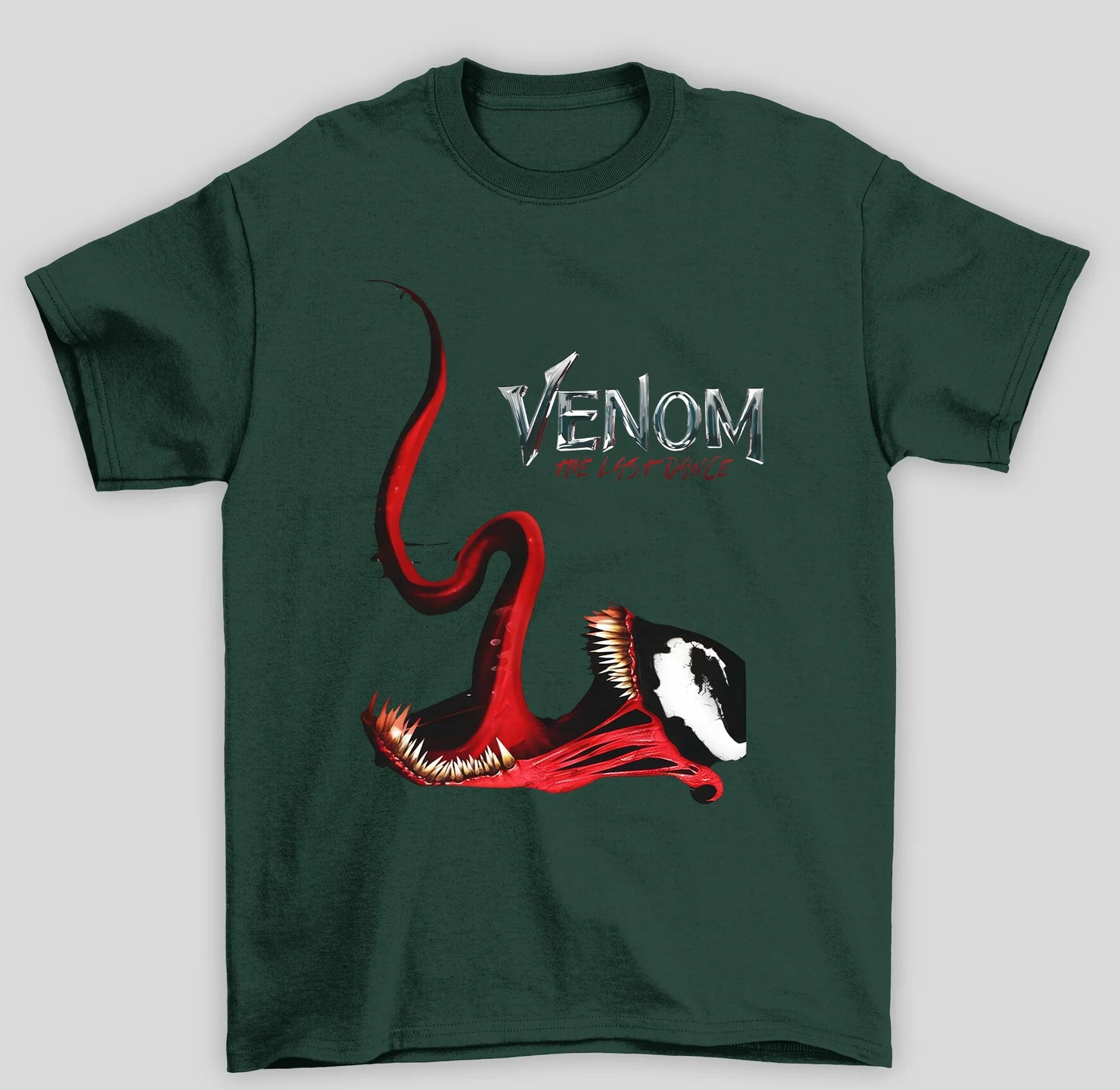 Camiseta Básica Unissex Venom The Last Dance- verde