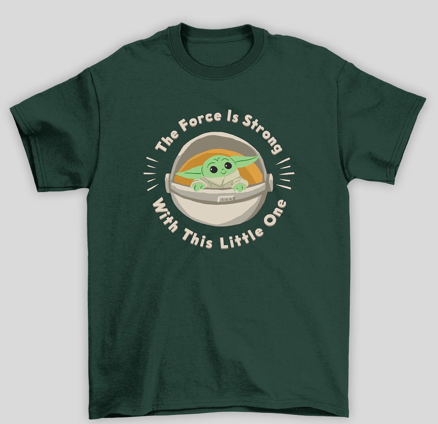 Camiseta Básica Unissex The Mandalorian The Force Is Strong