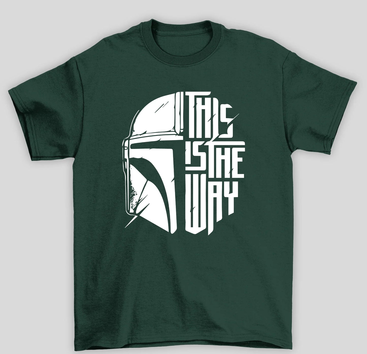 Camiseta Básica Unissex The Mandalorian Capacete This Is The Way